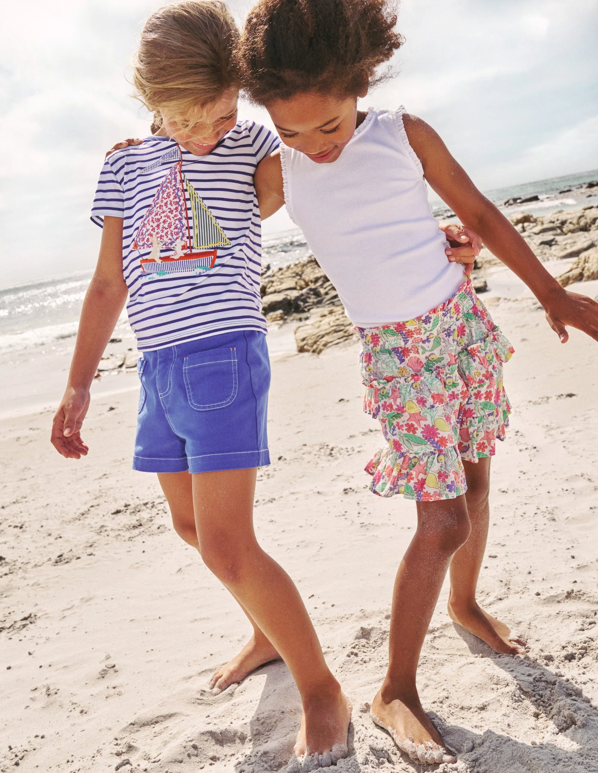 Shorts mit hohem Bund-Blaureiher - Image 4