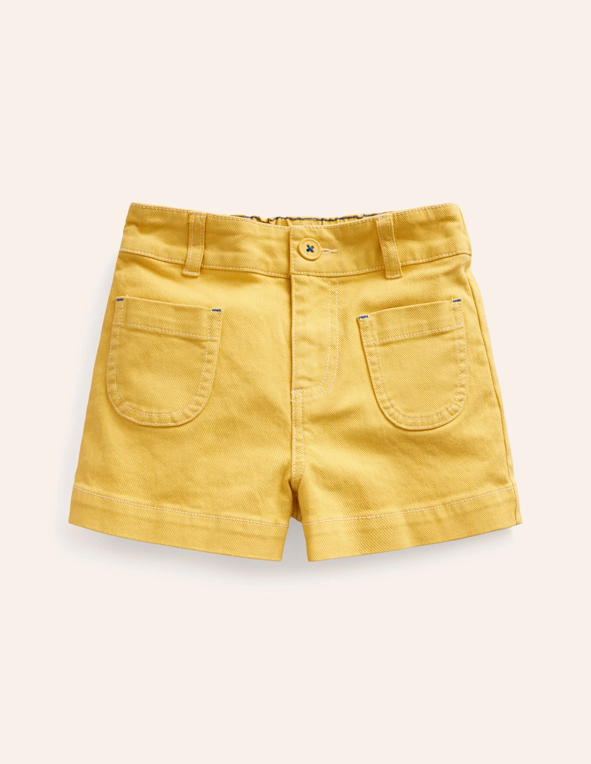 Shorts mit hohem Bund-Zitrone