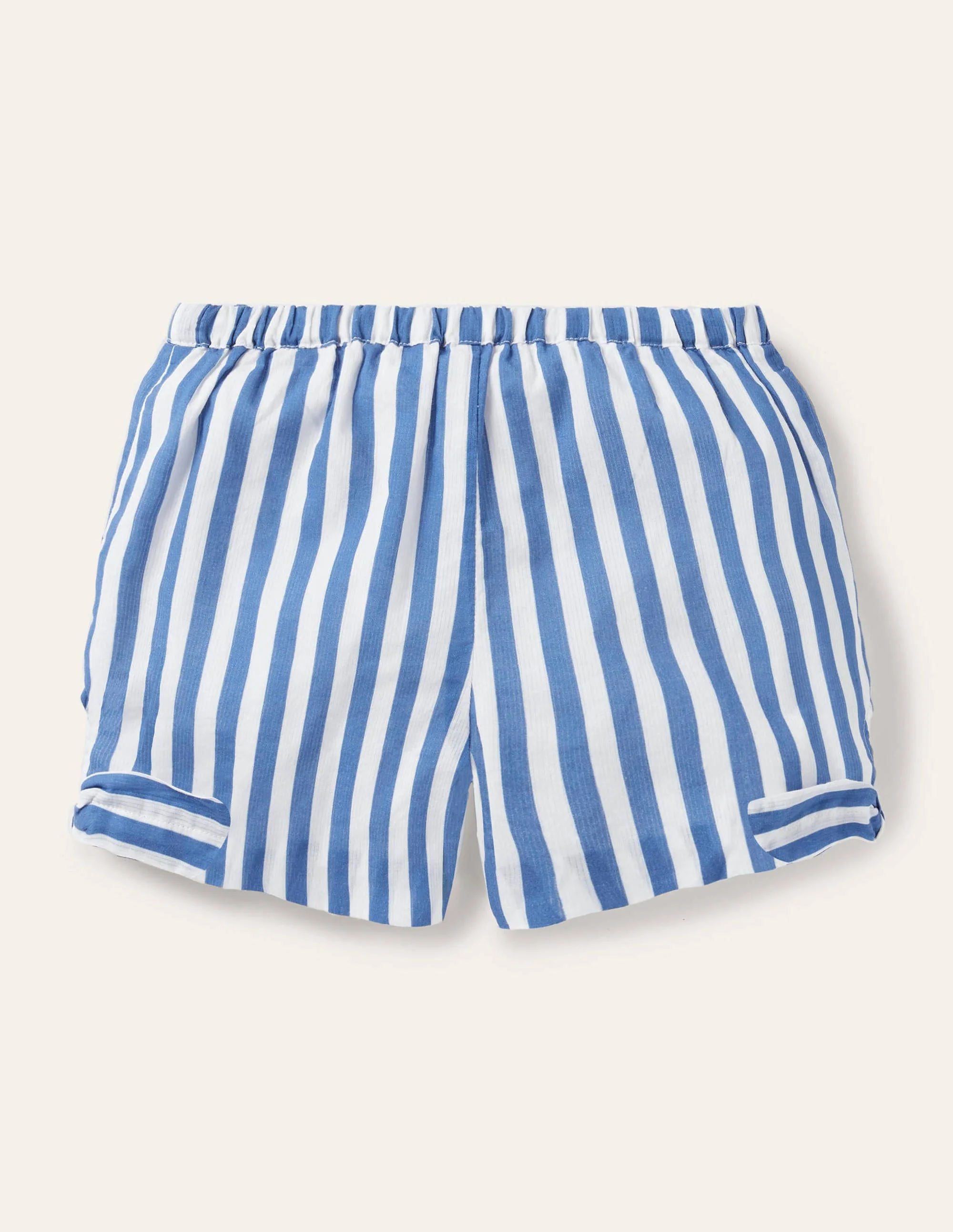 Shorts mit Knotendetail-Elisabethanisches Blau/Weiß - Image 2