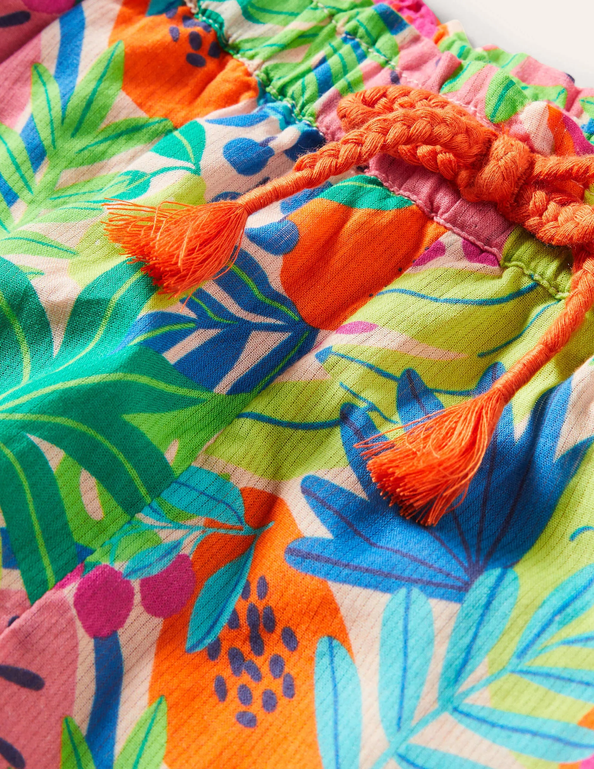 Shorts mit Mustermix und Rüschen-Bunt, Tropische Früchte - Image 3