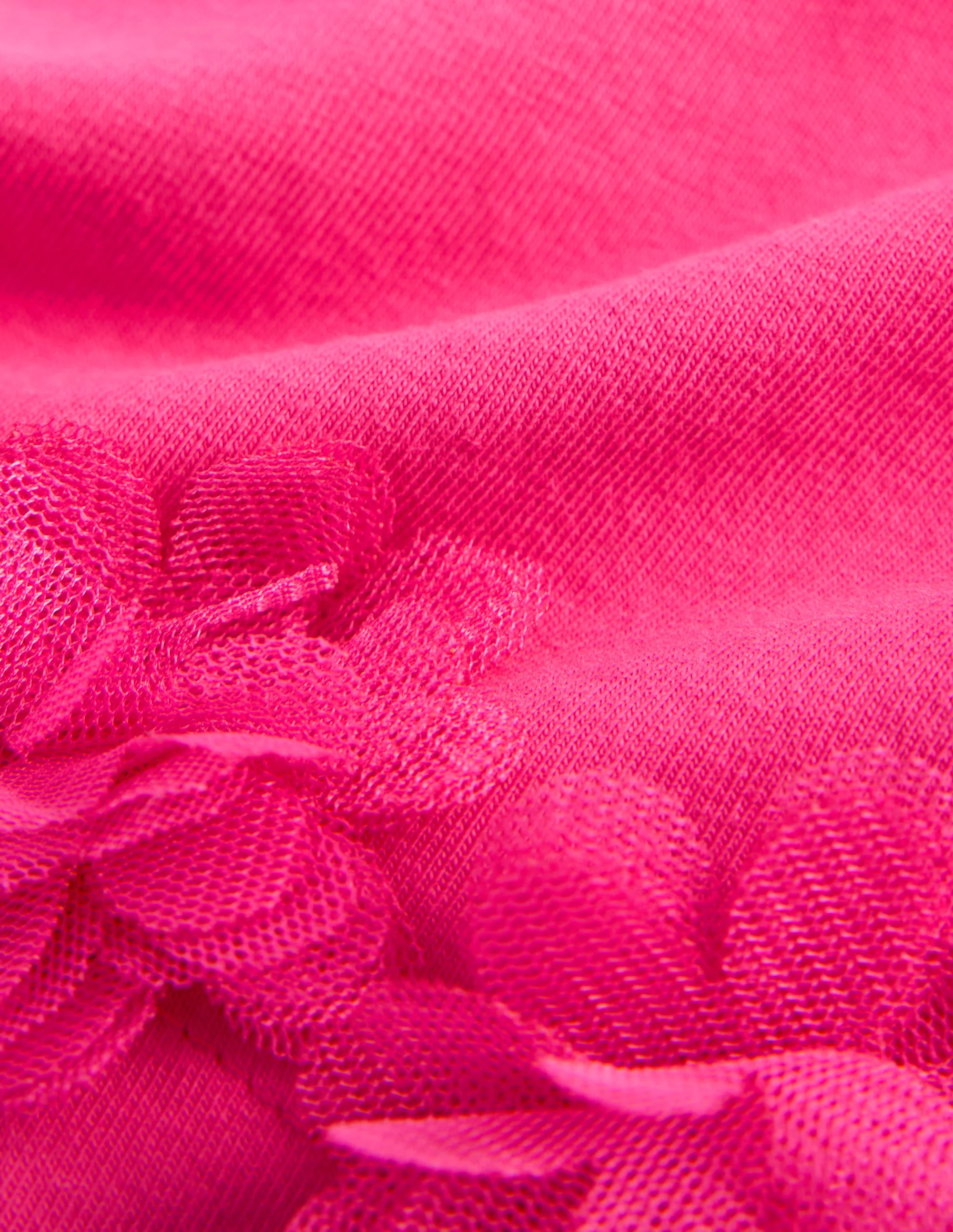 Shorts mit Tüllsaum-Flamingorosa - Image 3
