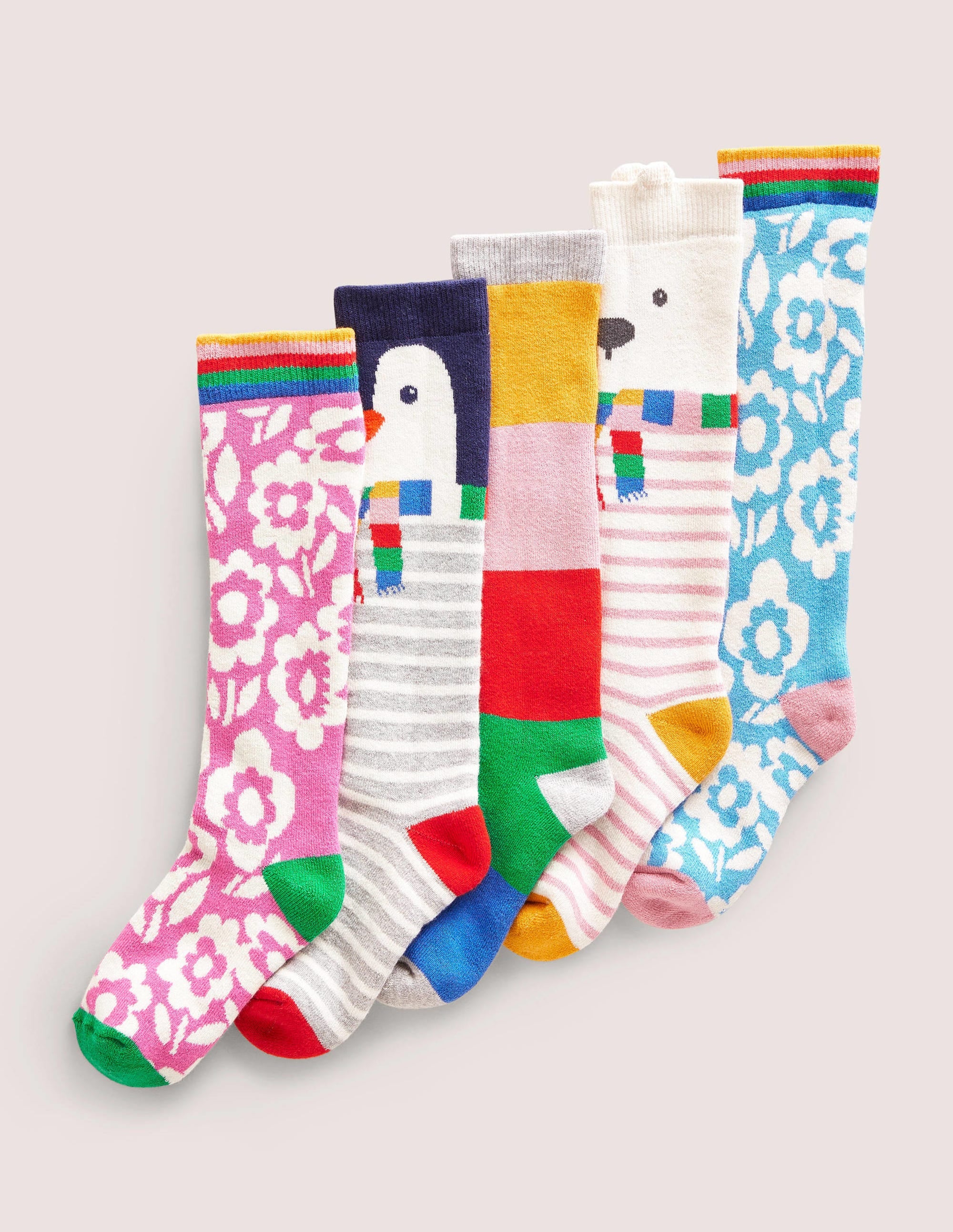 Skisocken im 5er-Pack-Arctic Animals