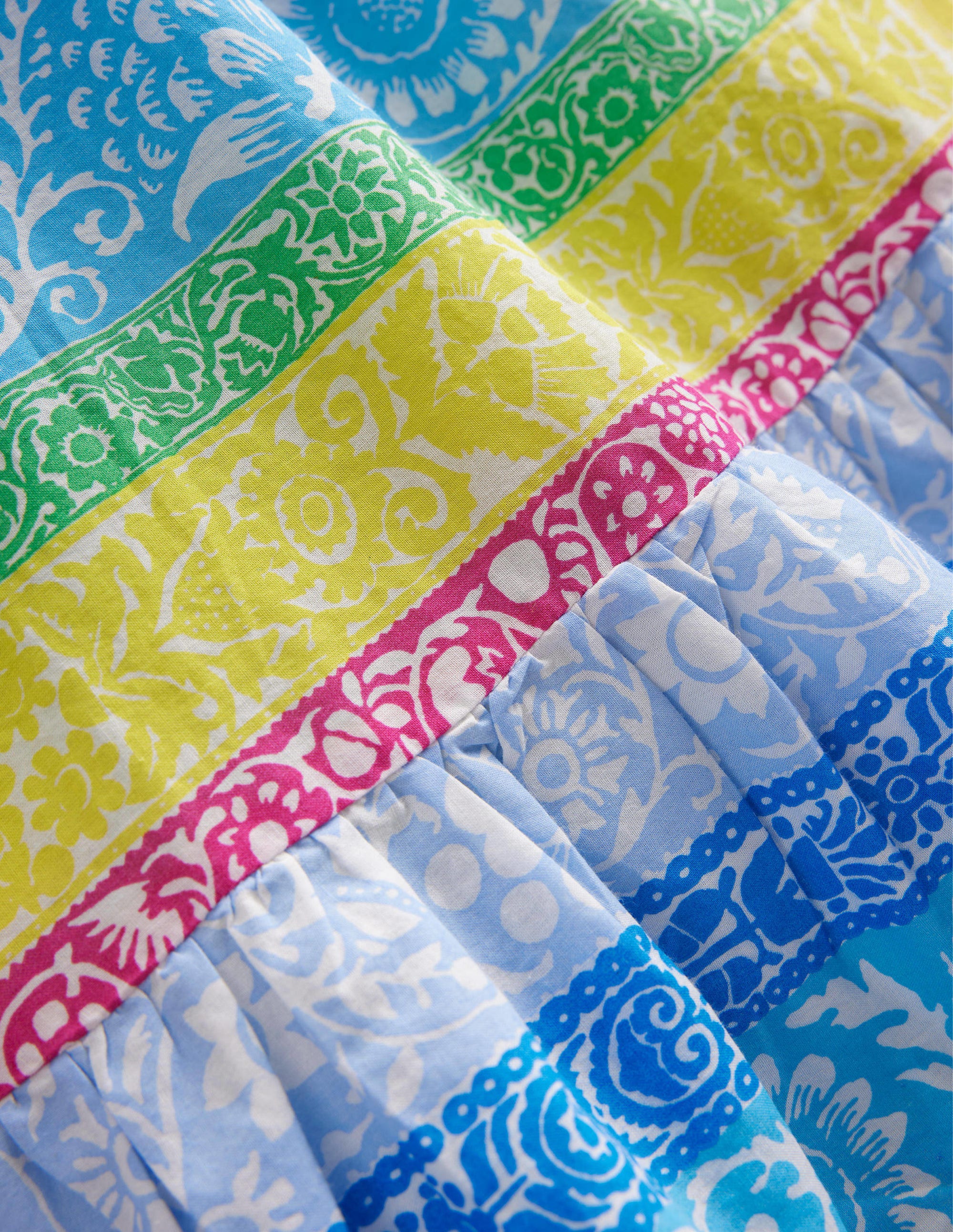 Smok-Kaftan-Naturweiß/Bunt, Tapetenstreifen - Image 3