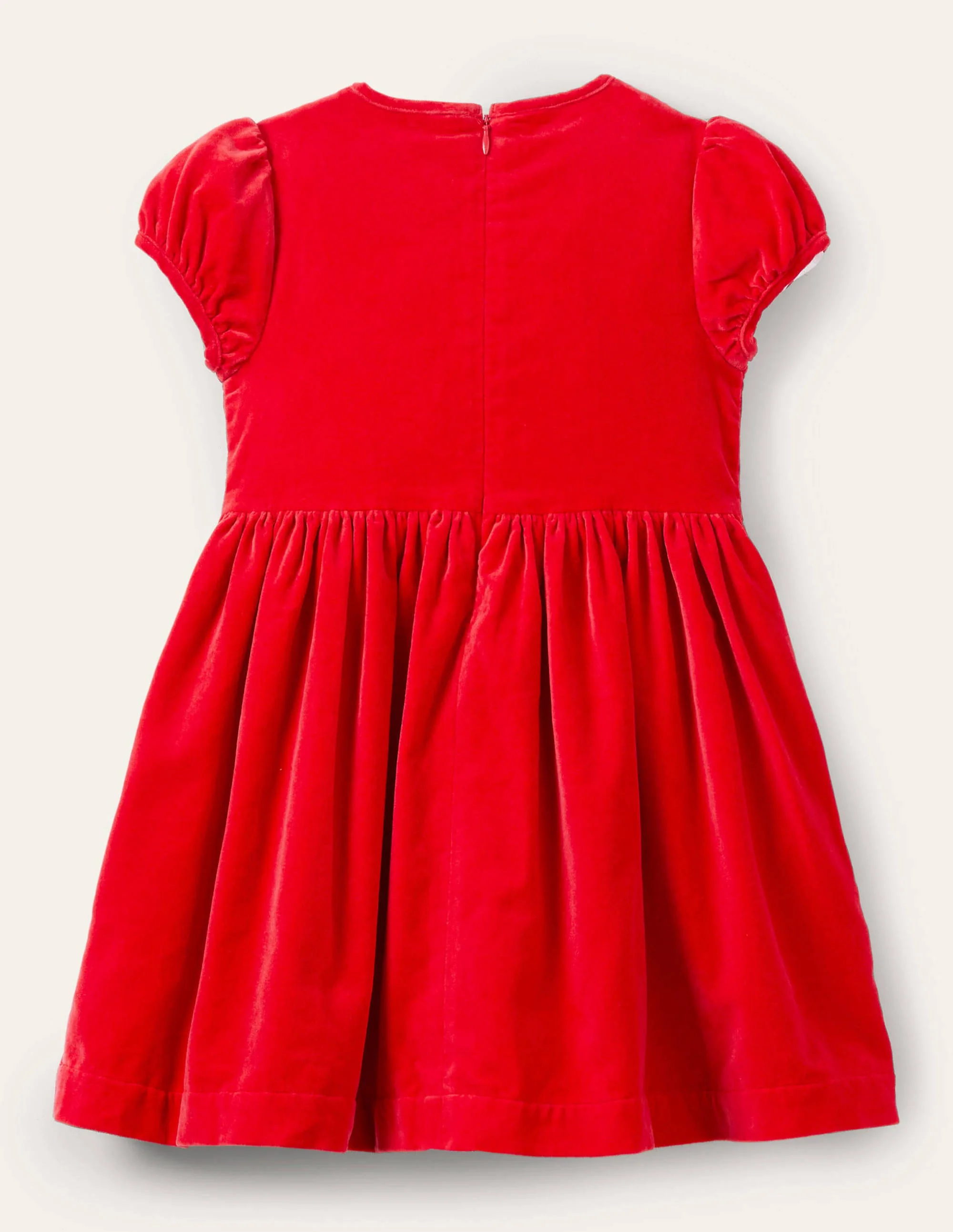 Smokkleid aus Samt-Rockabilly-Rot - Image 2