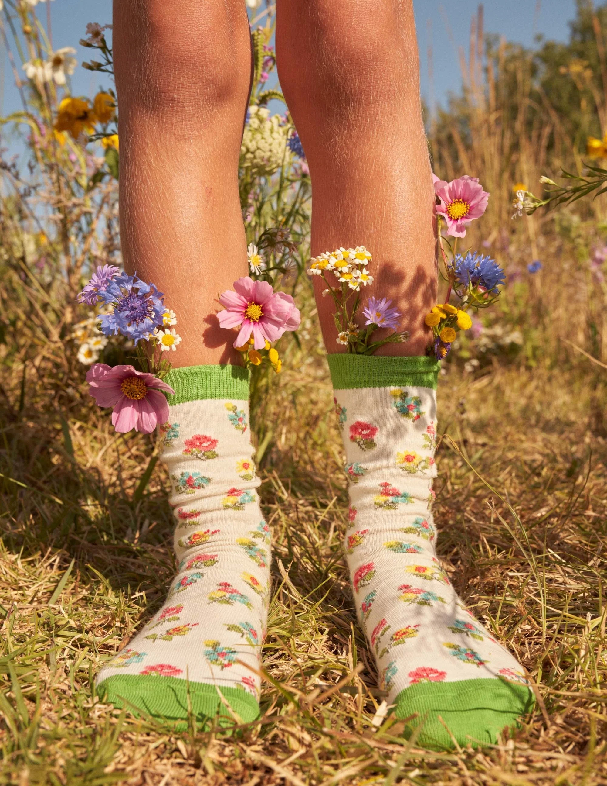 Socken im 7er-Pack-Bunt, Blumen und Tiere - Image 5