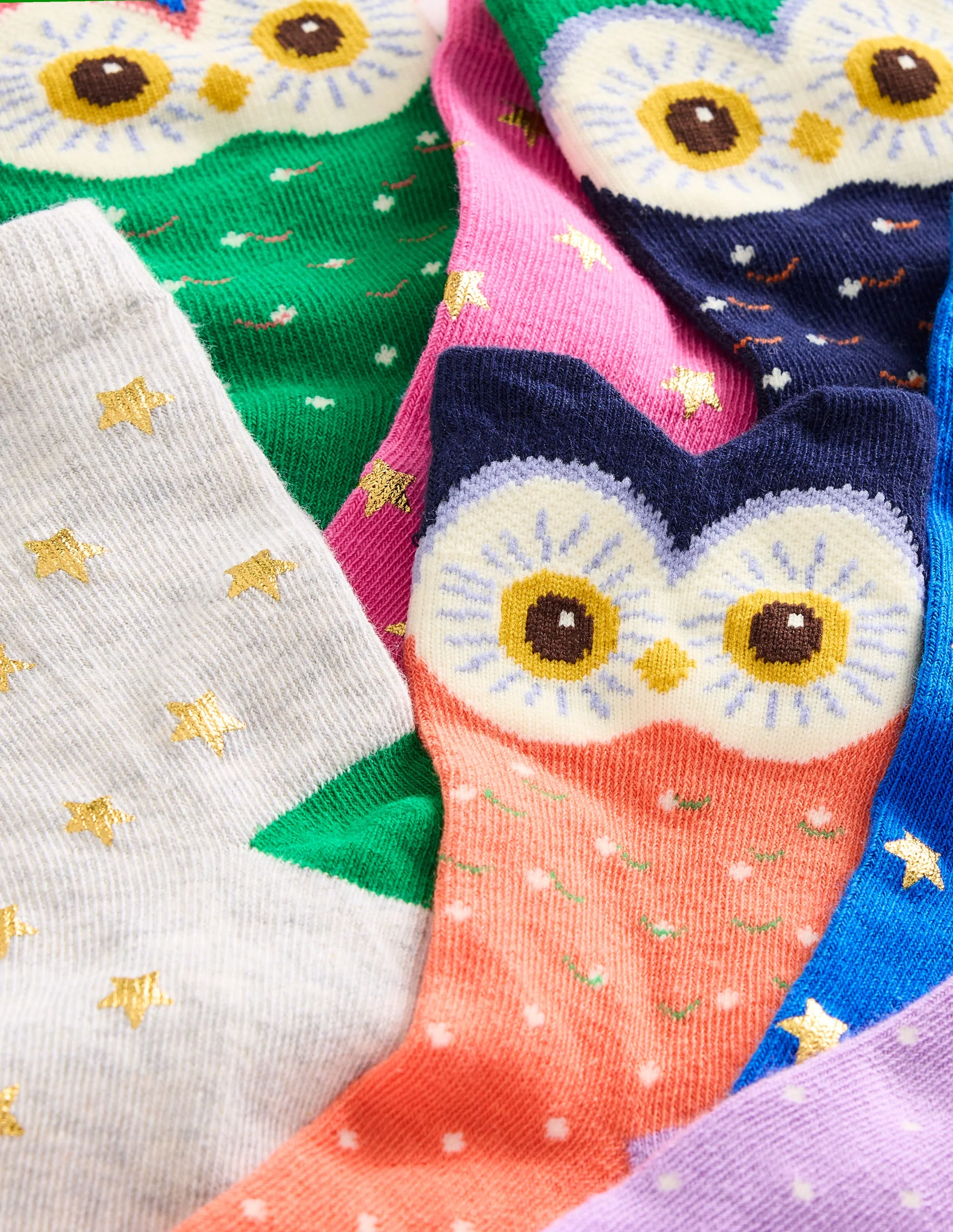 Socken im 7er-Pack-Bunt Eulen - Image 2