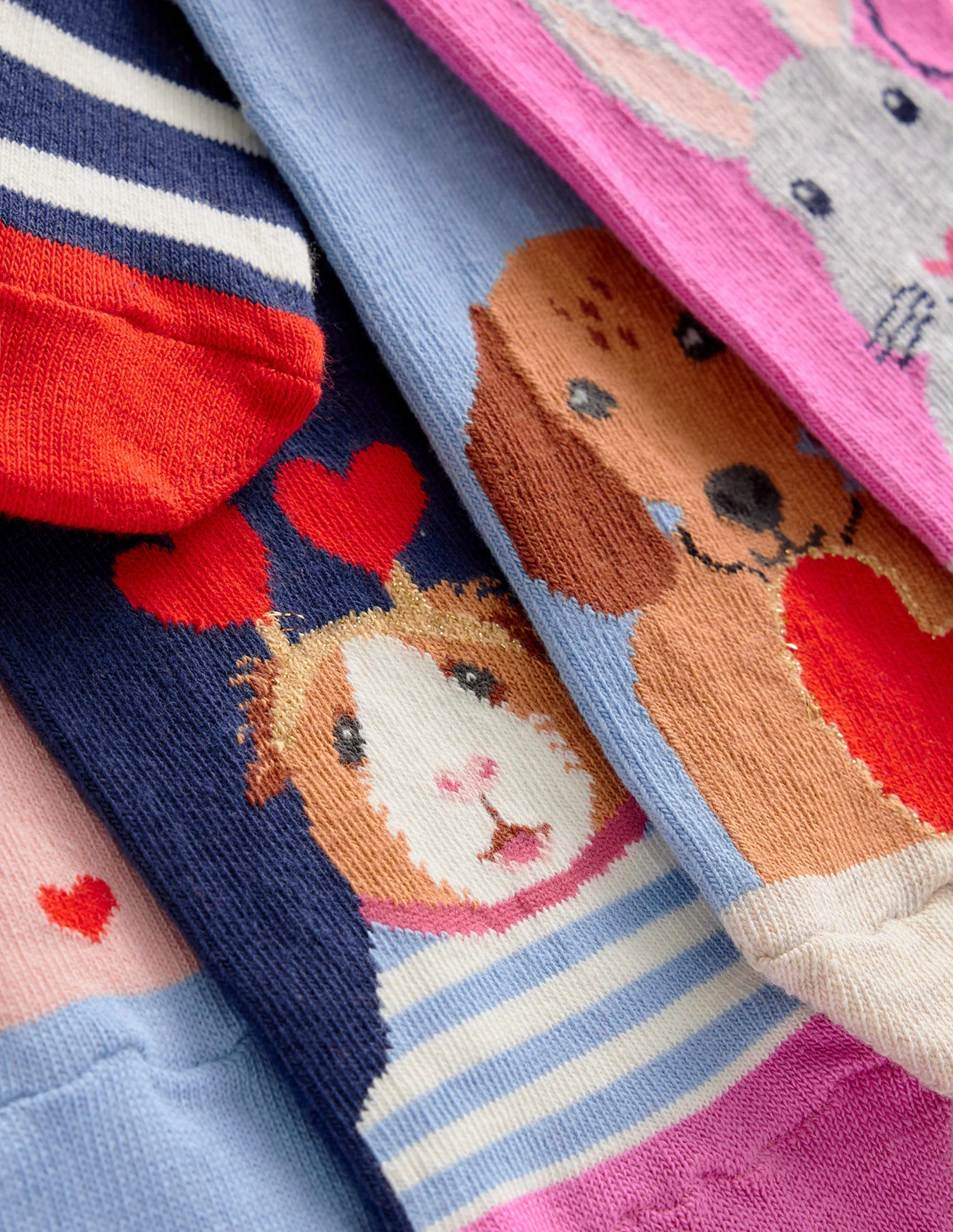 Socken im 7er-Pack-Bunt Herz Tiere - Image 2