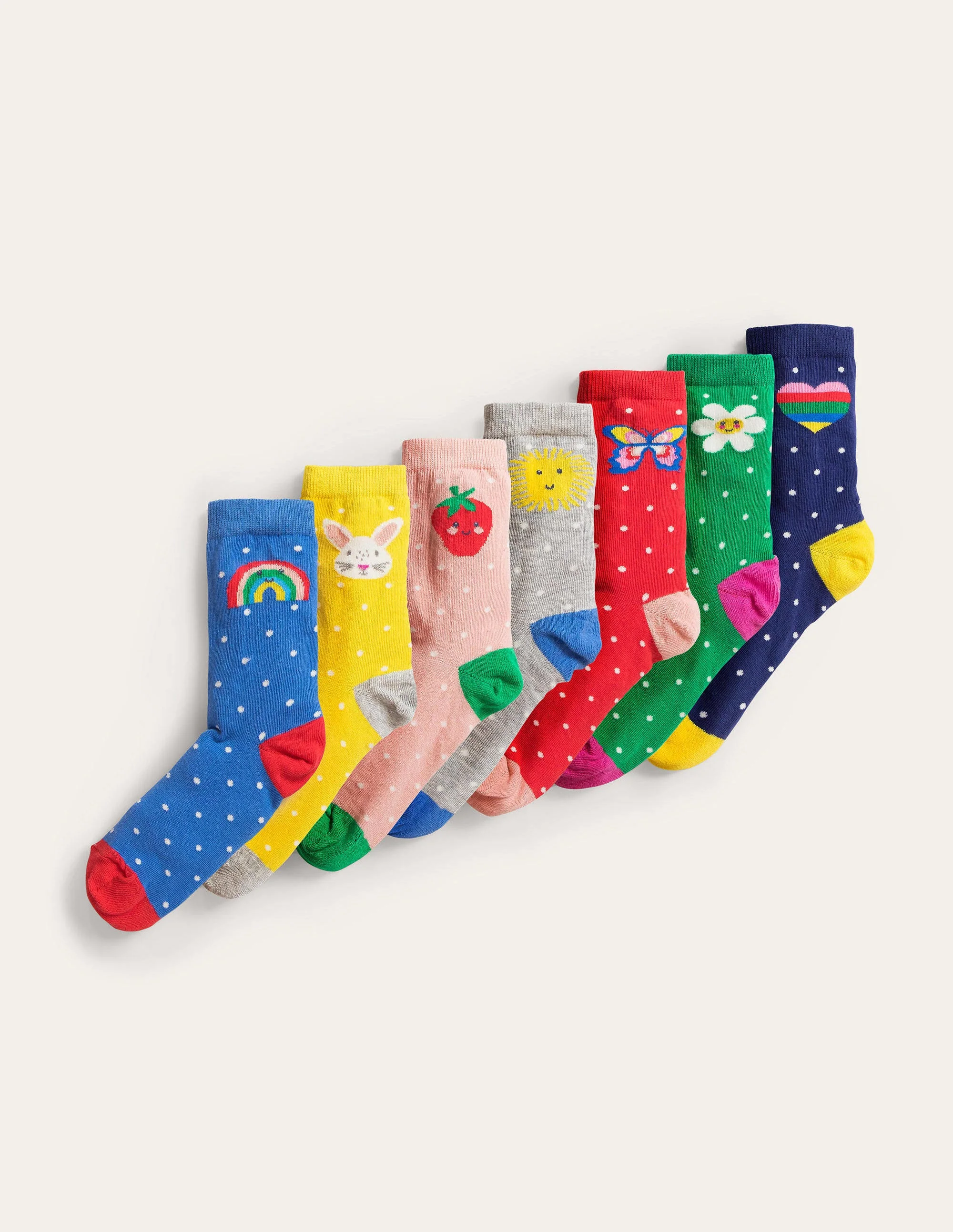 Socken im 7er-Pack-Einhorn
