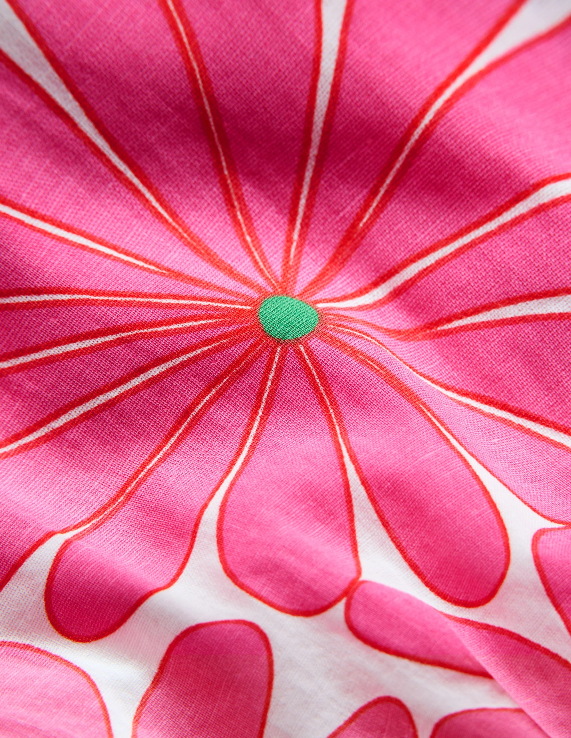 Sommerkleid mit Rüschenträgern-Festivalrosa Riesengänseblümchen - Image 3