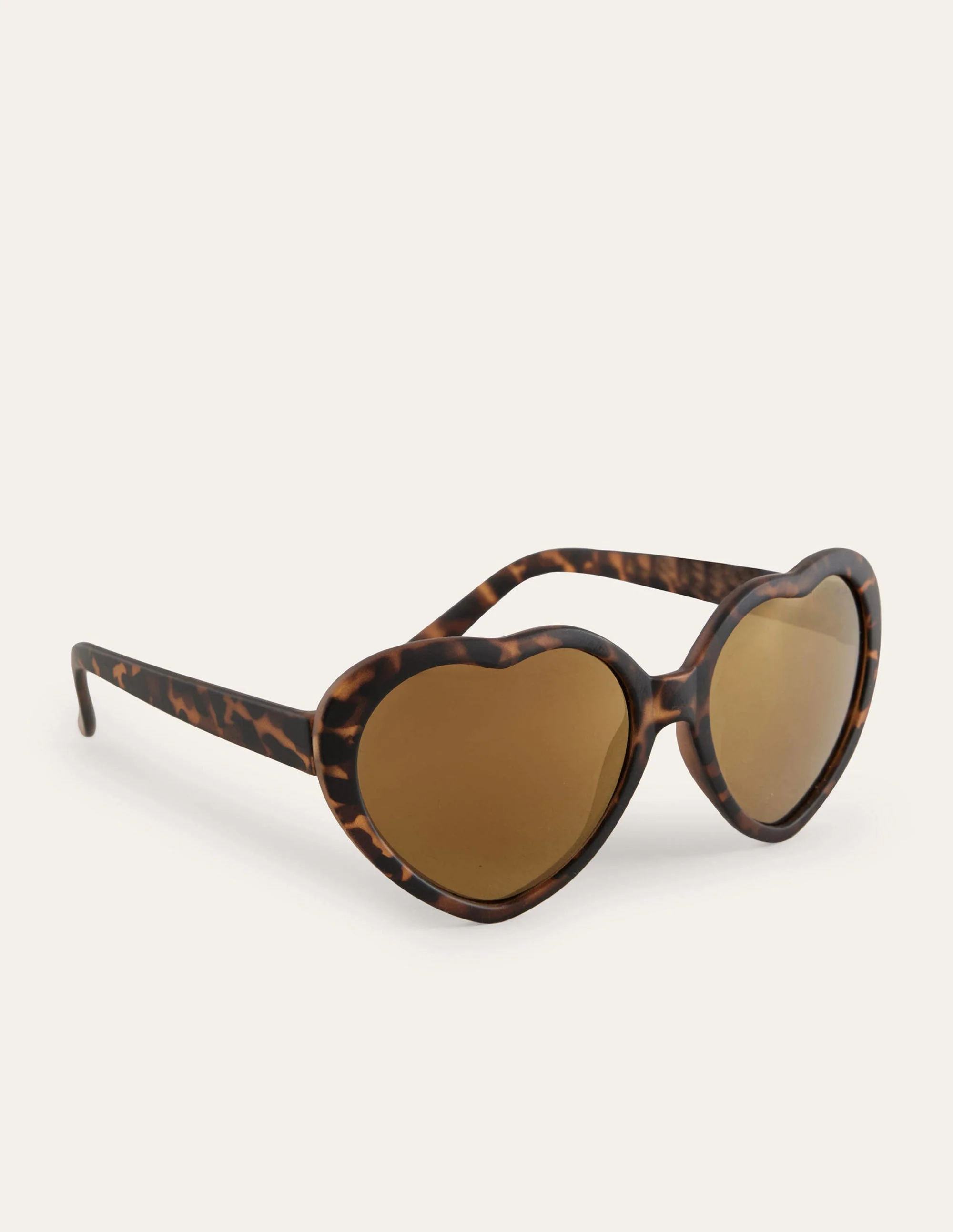 Sonnenbrille (Mädchen)-Braun/Schildpattmuster, Herzform