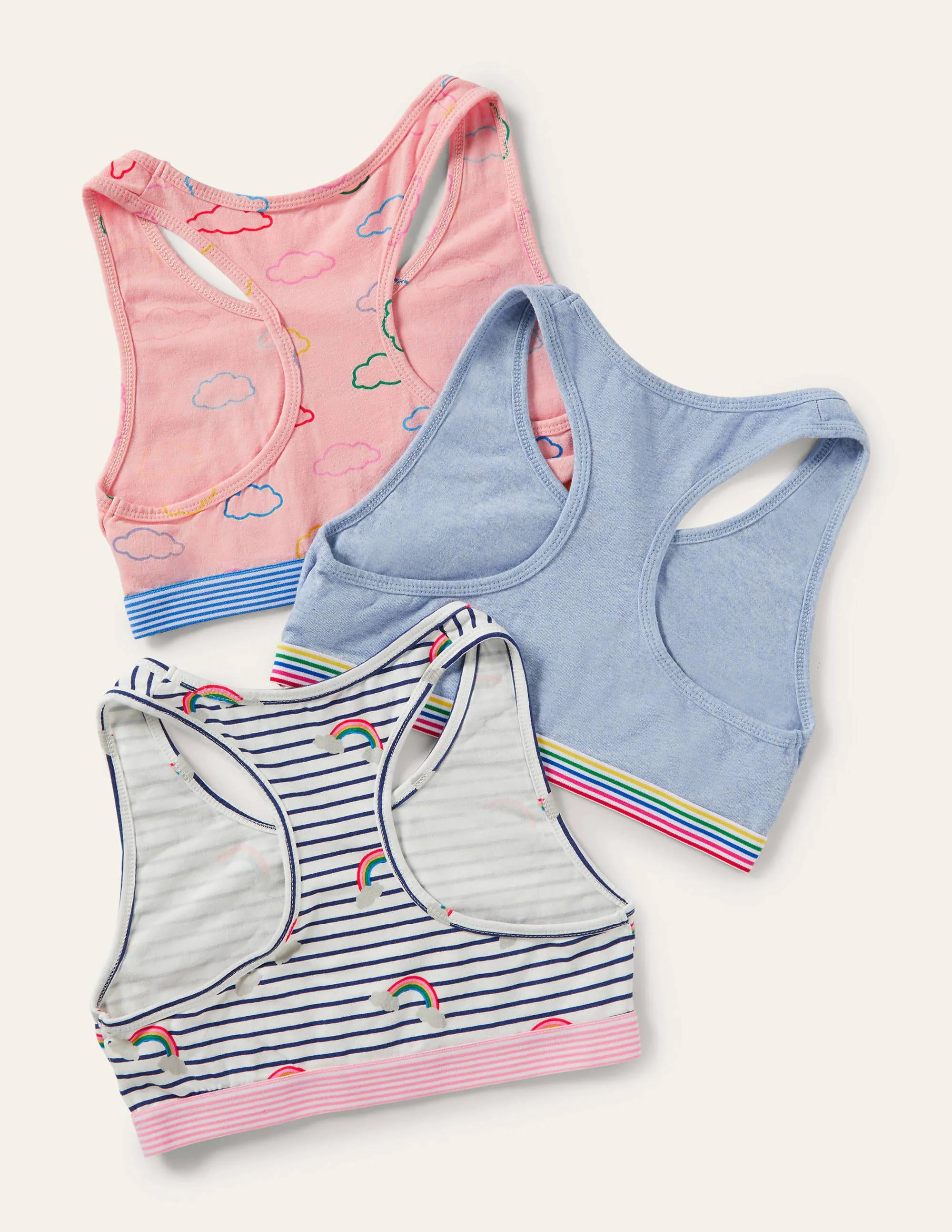 Sportliches Bustier-Regenbogen/Wolken - Image 2