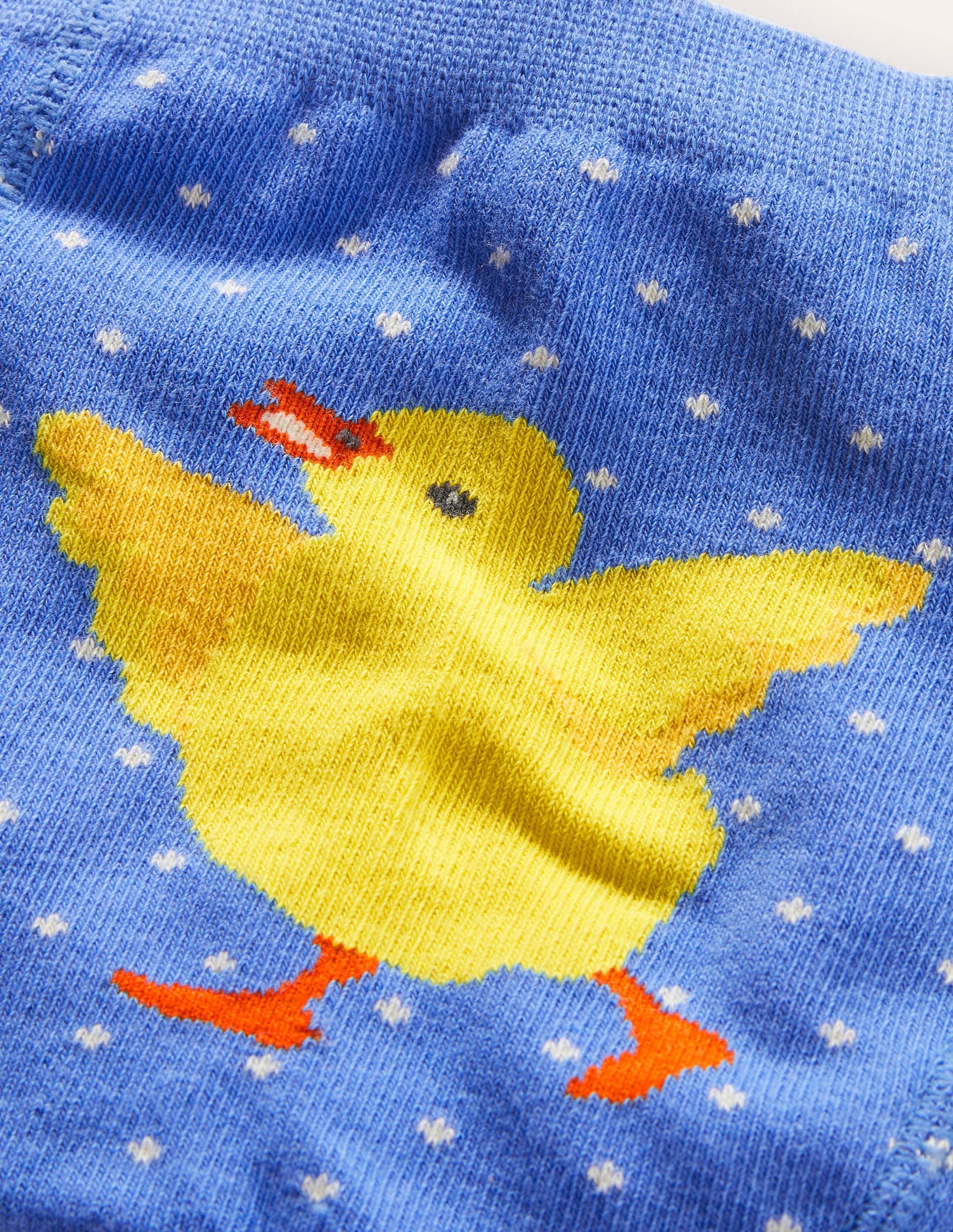 Strick-Leggings (Mädchen)-Helles Glockenblumenblau, Küken - Image 2
