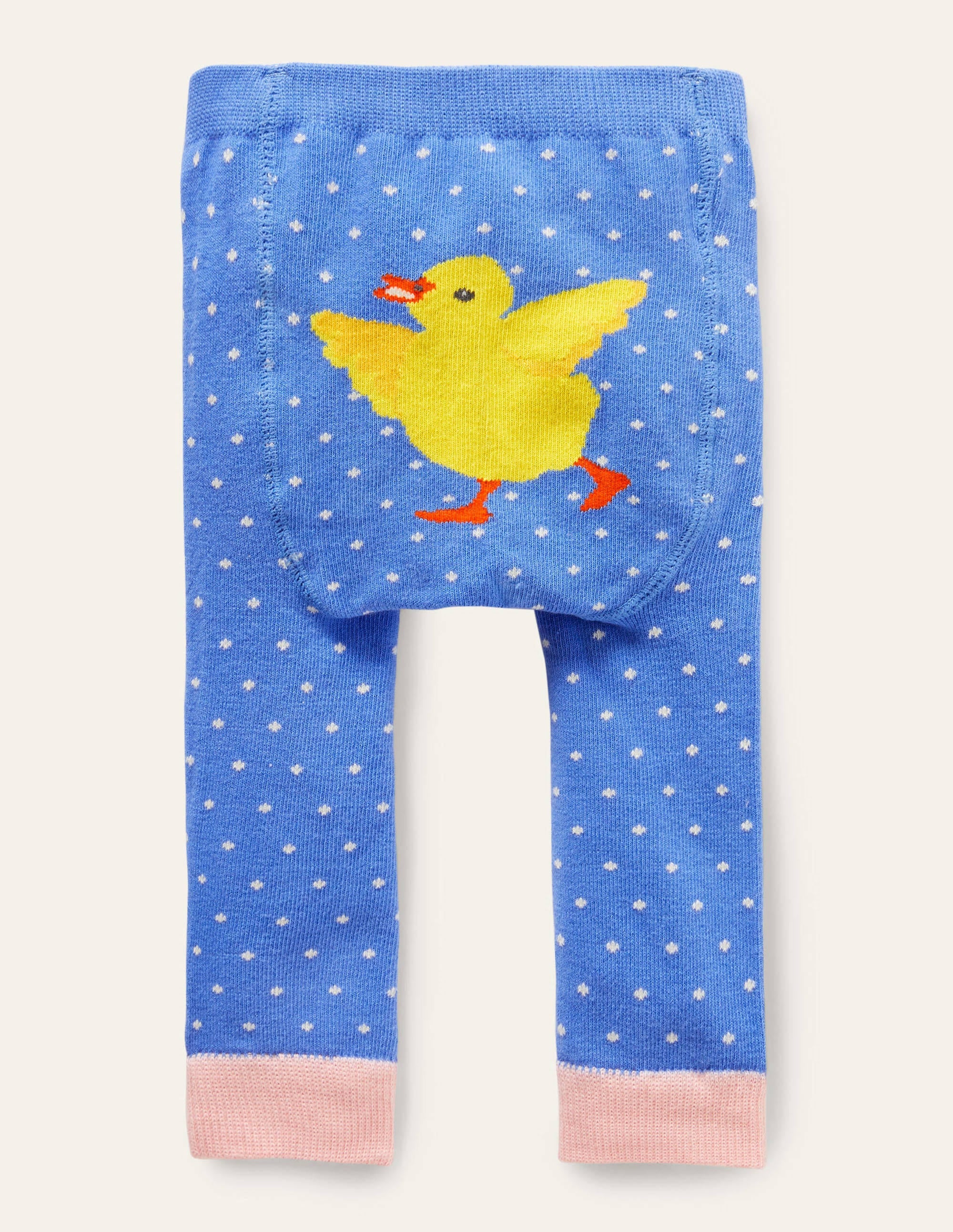 Strick-Leggings (Mädchen)-Helles Glockenblumenblau, Küken - Image 3