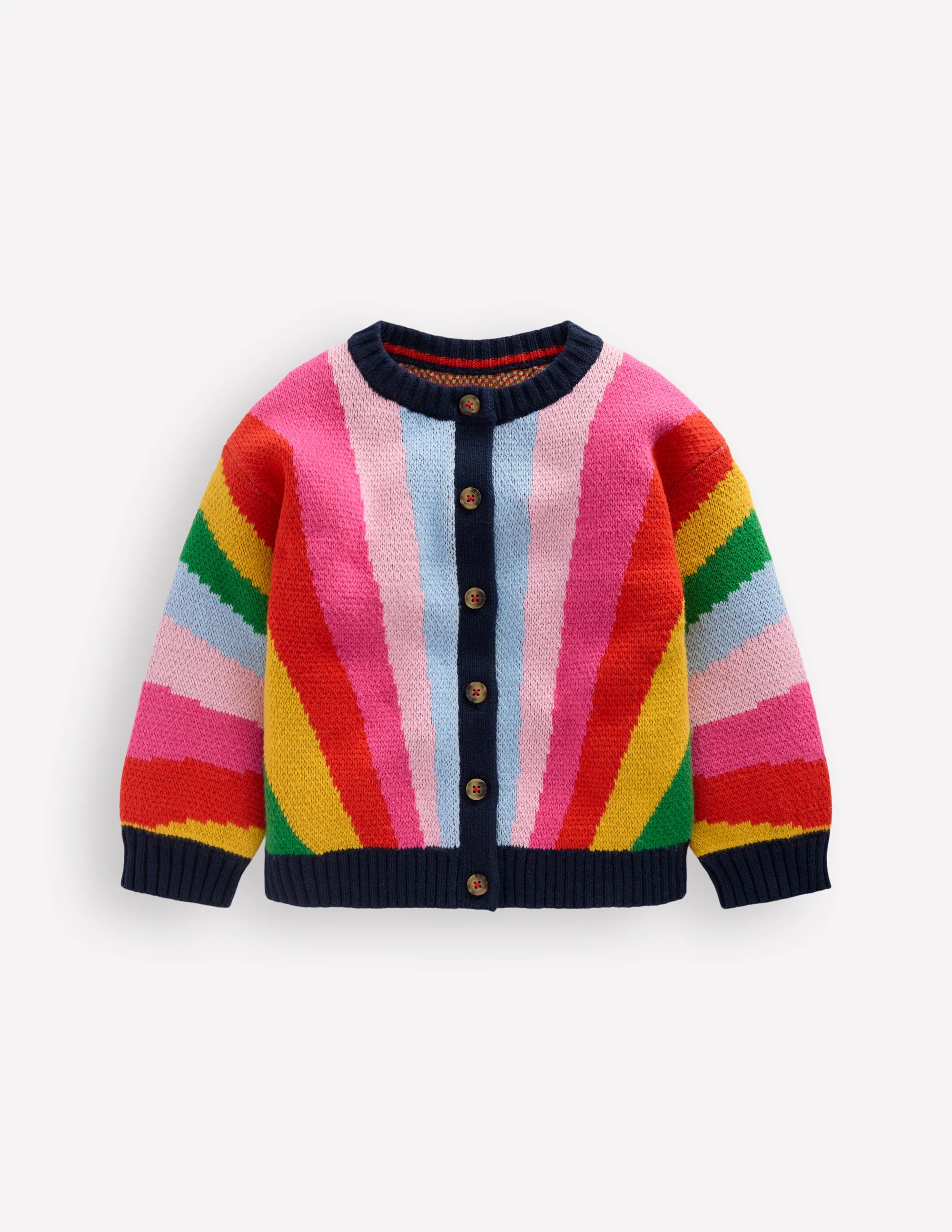 Strickjacke in Regenbogenfarben-Arc-en-ciel multi