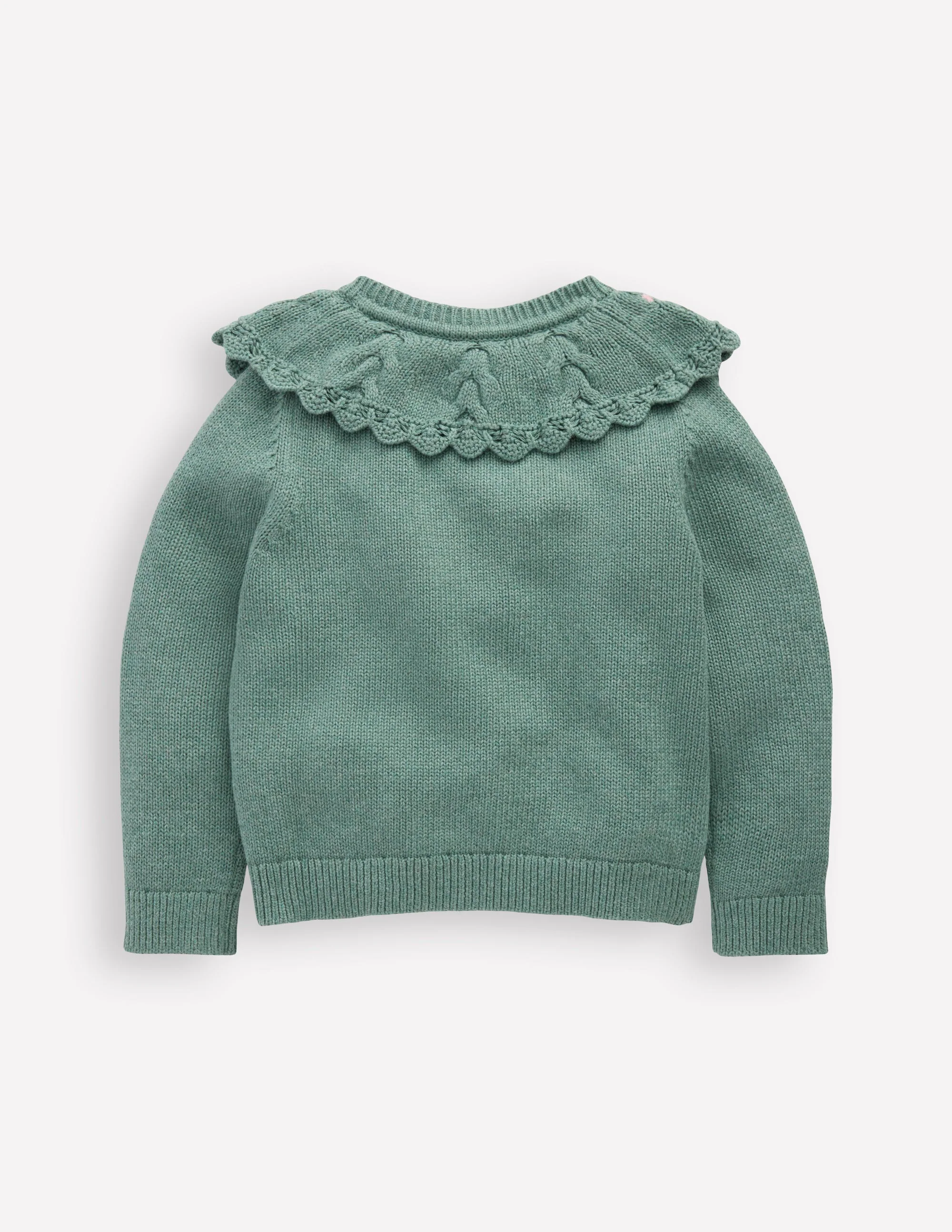 Strickjacke mit bestickter Passe-Csarite/Grün - Image 2