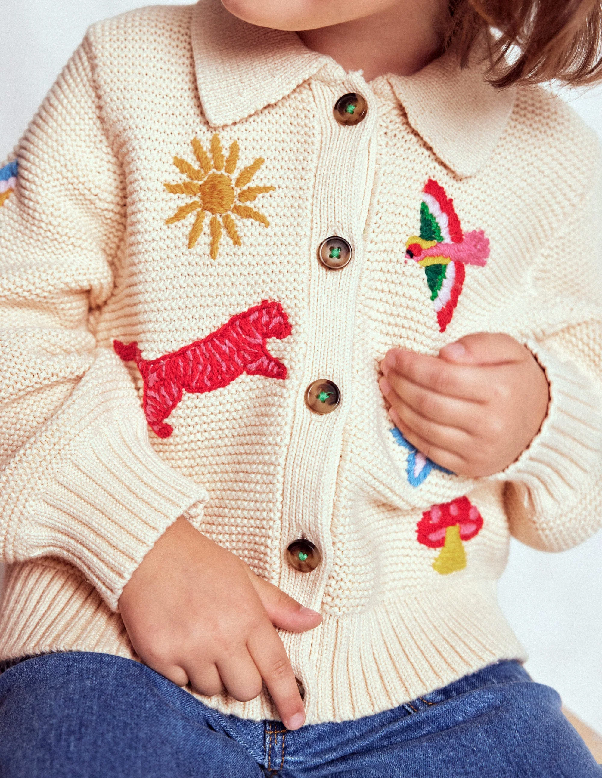 Strickjacke mit Kragen-Anenome - Image 3