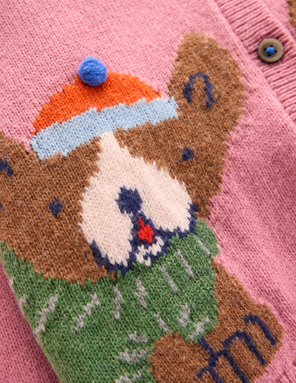 Strickjacke mit lustigem Motiv-Rosa Schleier Französische Bulldoggen - Image 3