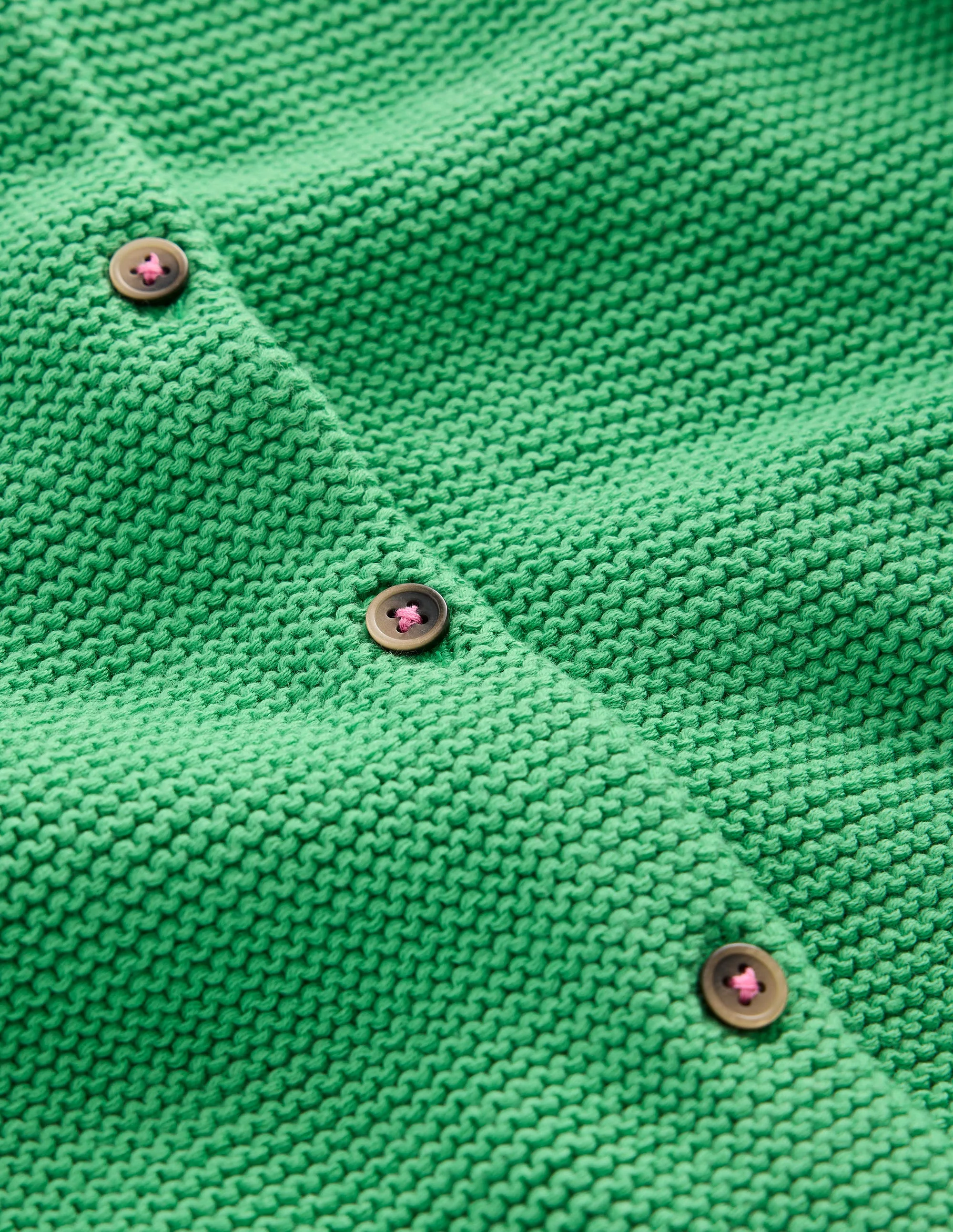 Strickjacke mit Rundhalsausschnitt-Baumgrün - Image 3