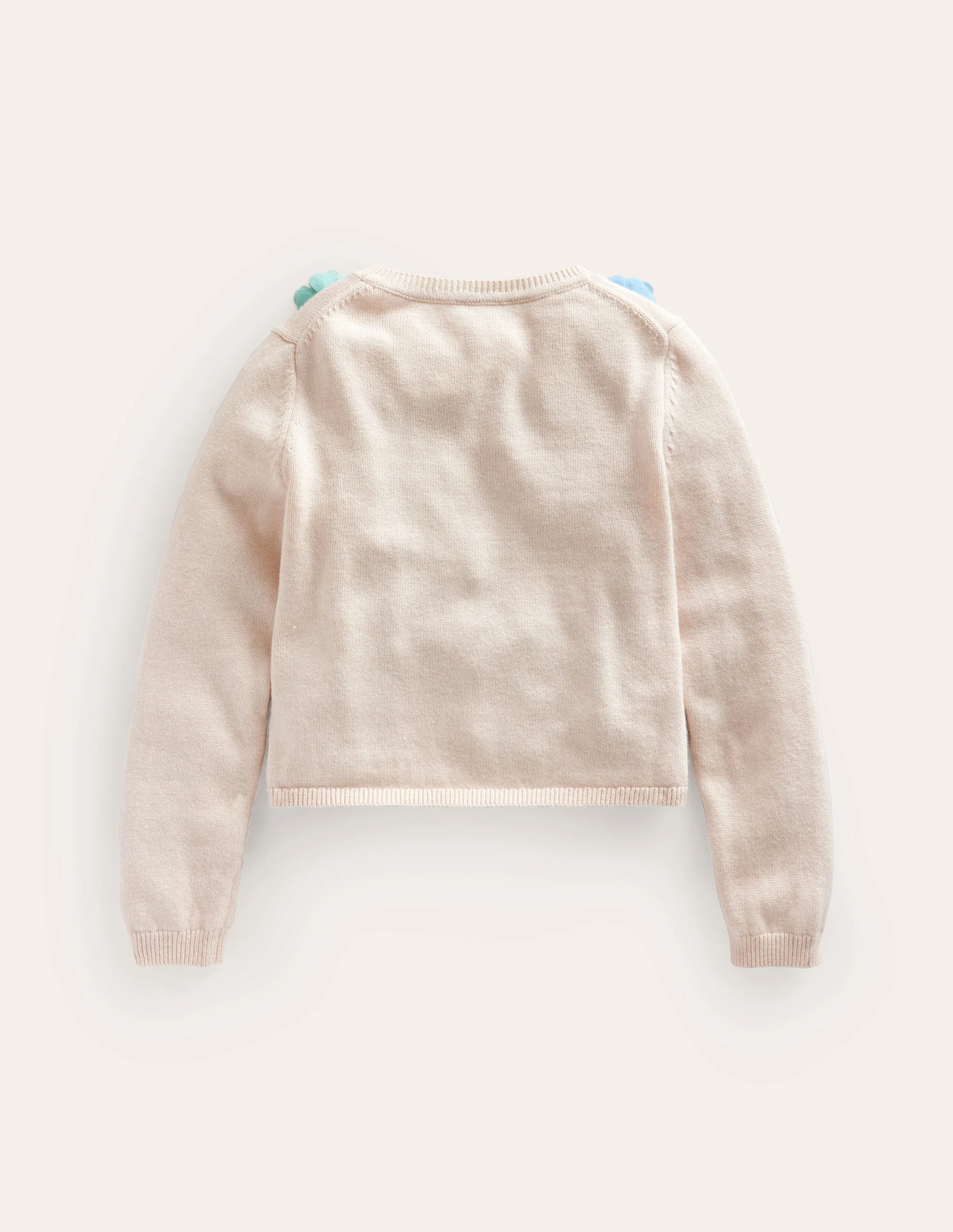 Strickjacke mit Tüllblumen für besondere Anlässe-Naturweiß - Image 2