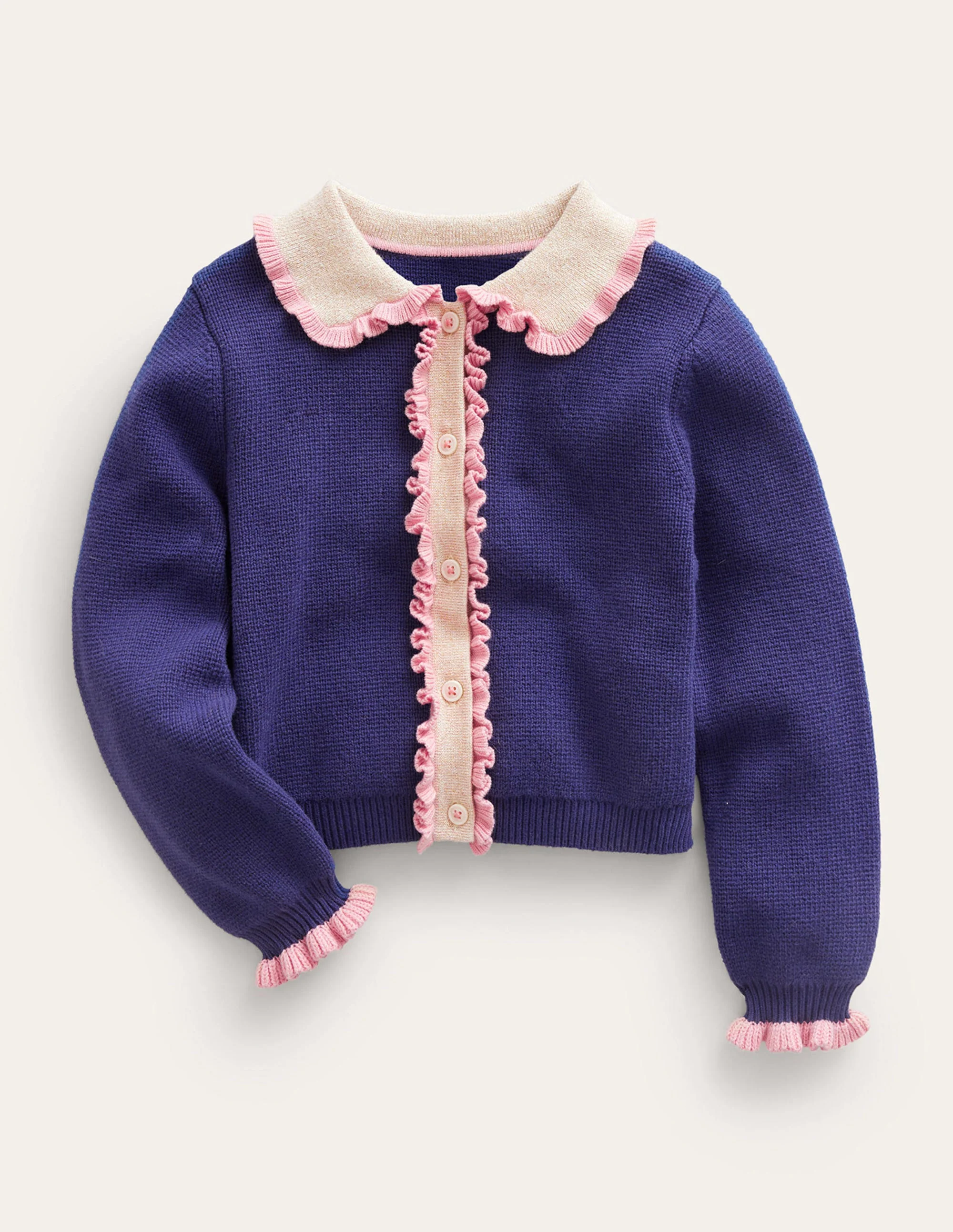 Strickjacke-Schuluniform-Marineblau