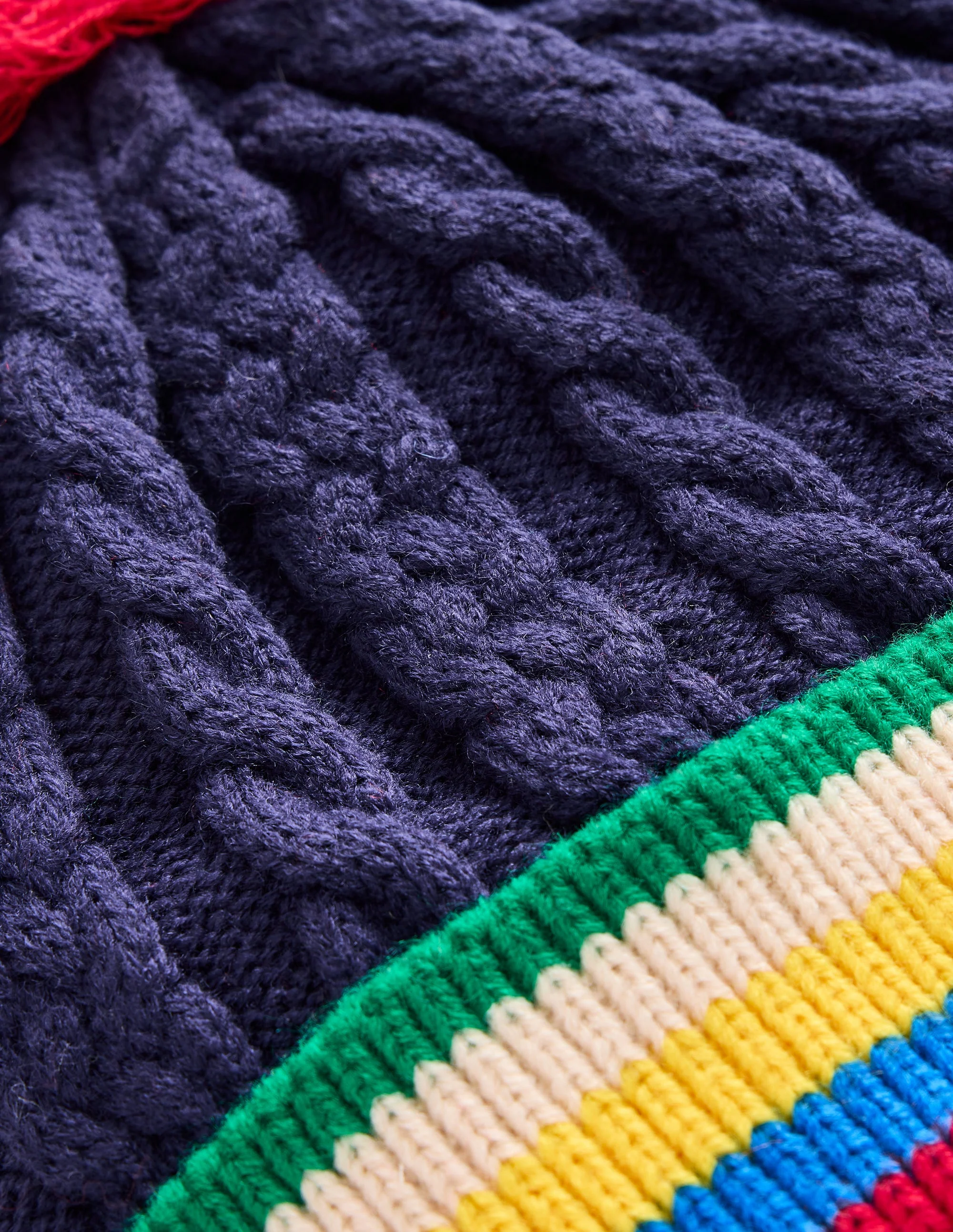 Strickmütze mit Zopfmuster-Anemone - Image 2