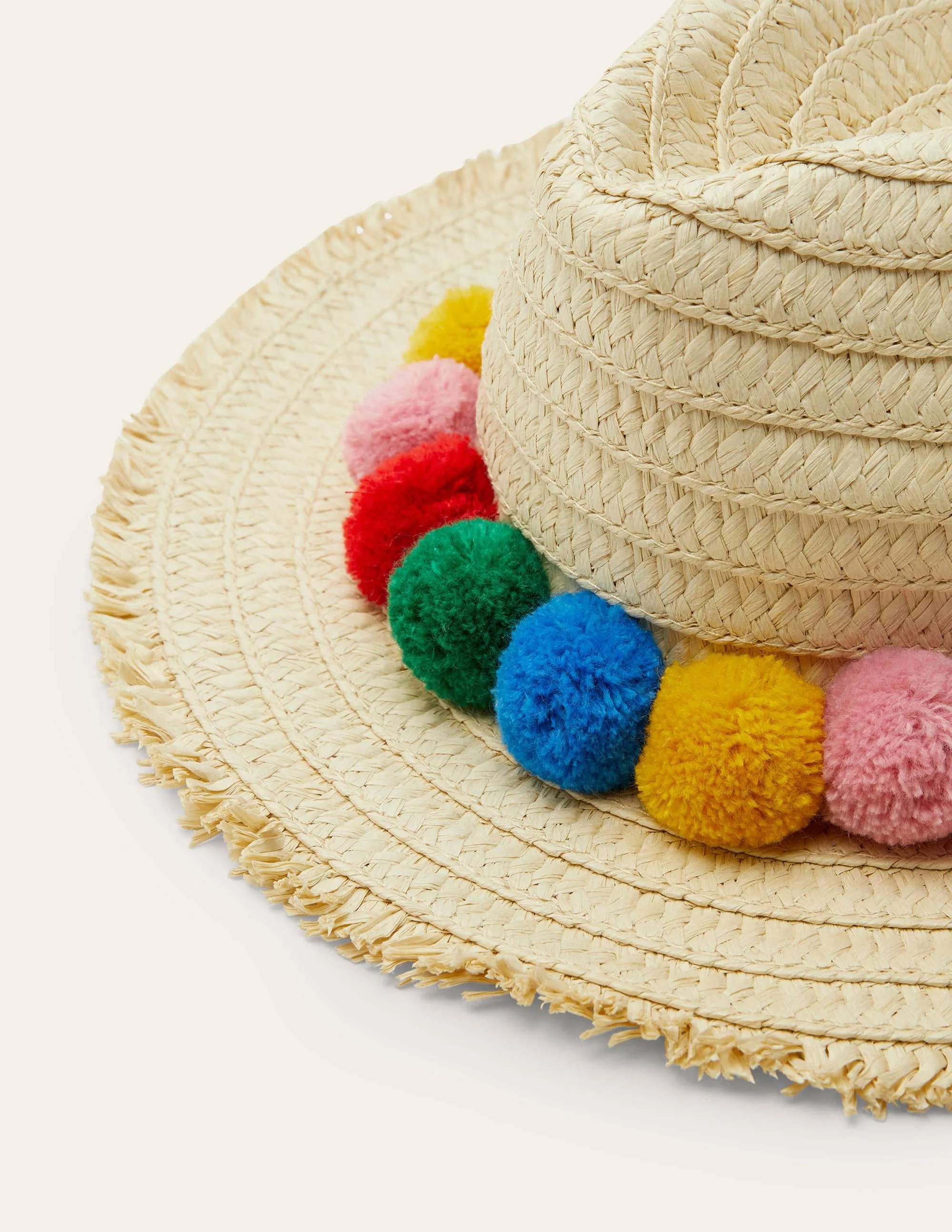 Strohhut-Regenbogenfarbene Bommel - Image 2