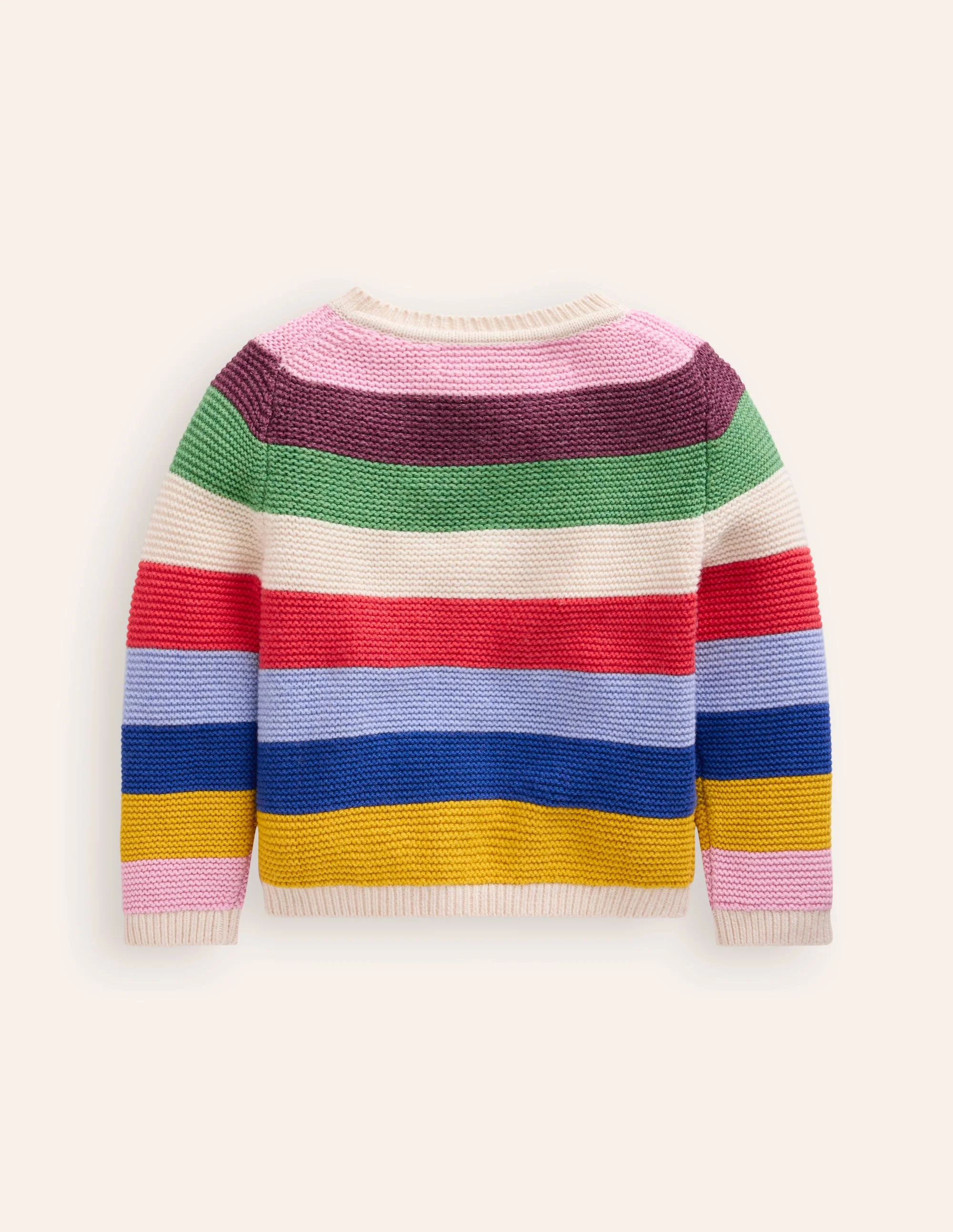 Strukturierte Strickjacke-Bunte Regenbogenstreifen - Image 2