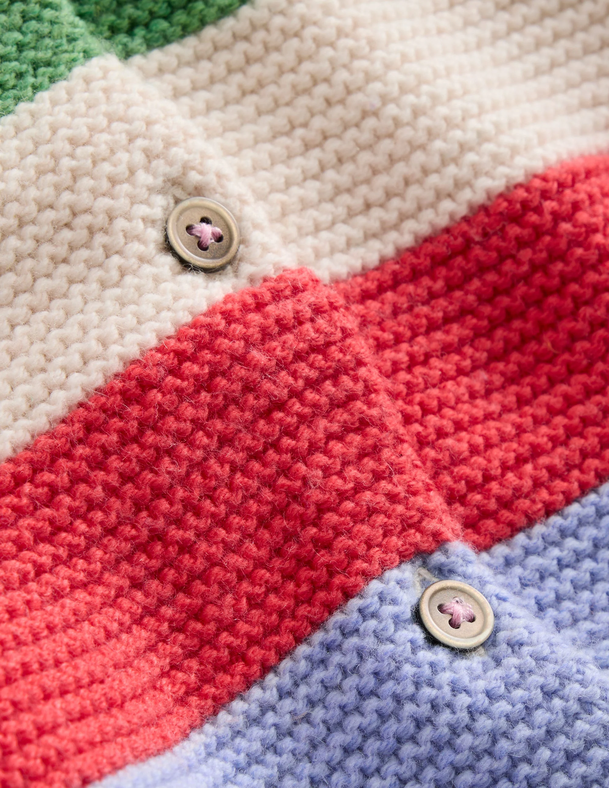 Strukturierte Strickjacke-Bunte Regenbogenstreifen - Image 3
