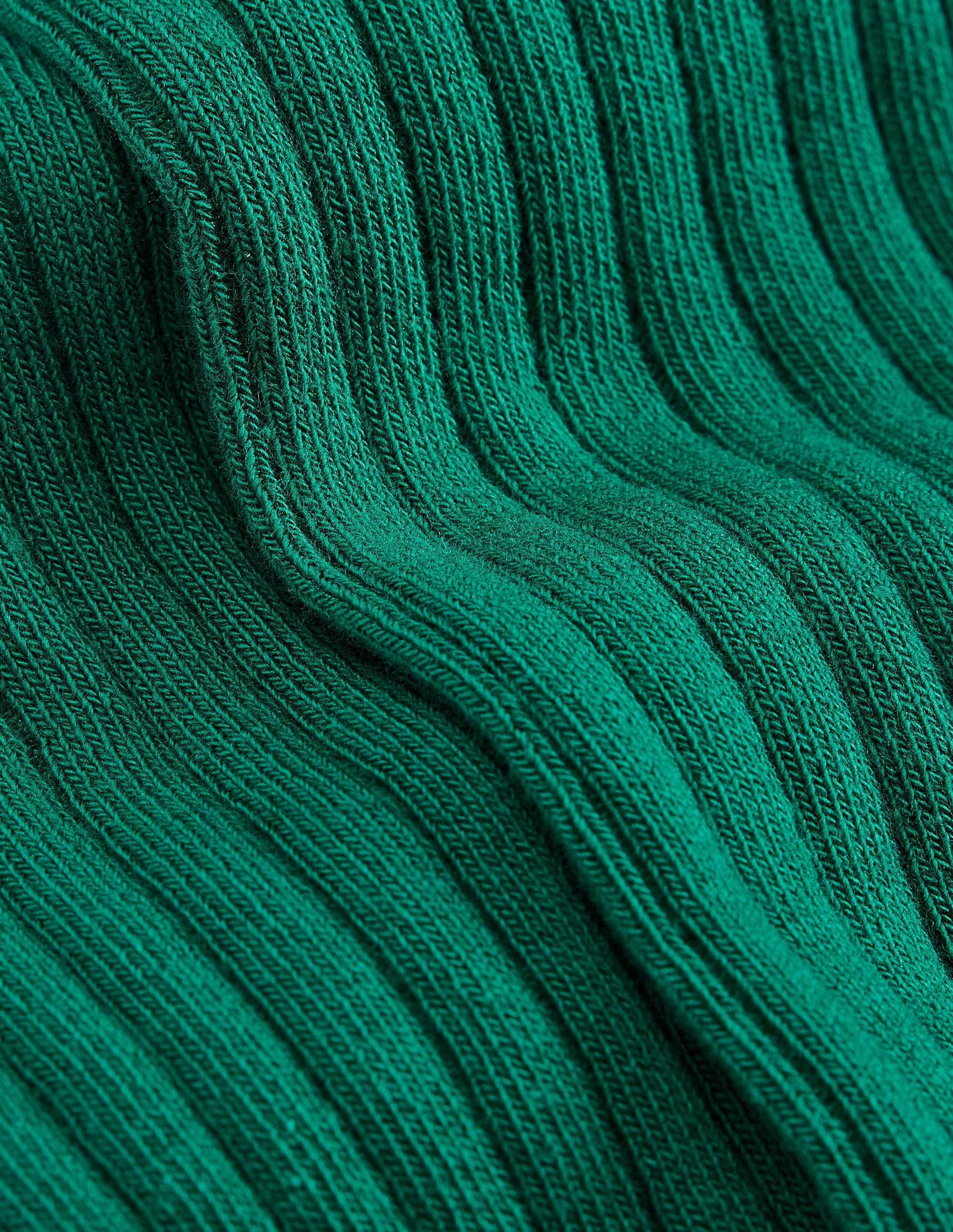 Strumpfhose aus Rippstrick-Alpengrün - Image 3