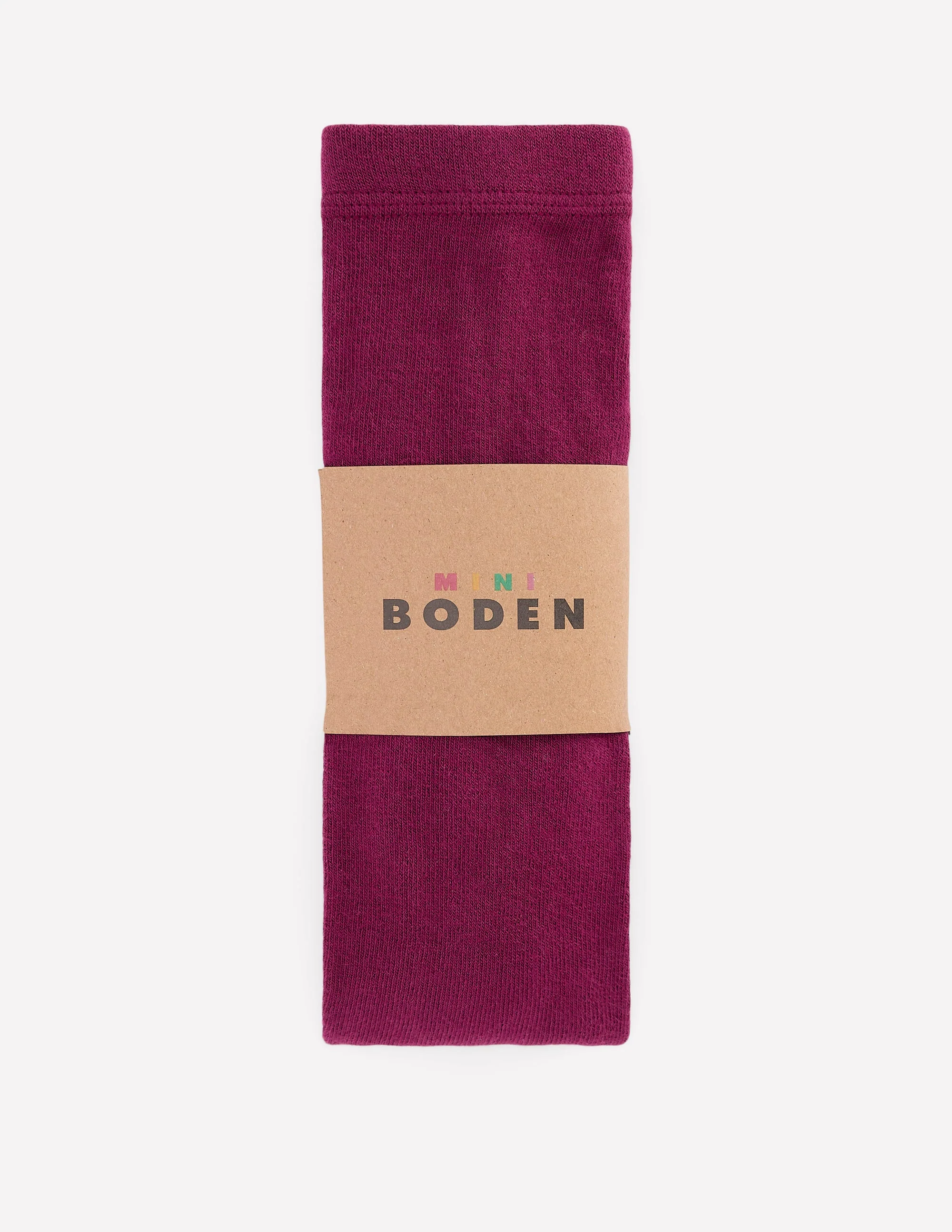 Strumpfhose aus Rippstrick-Dunkelviolett - Image 2