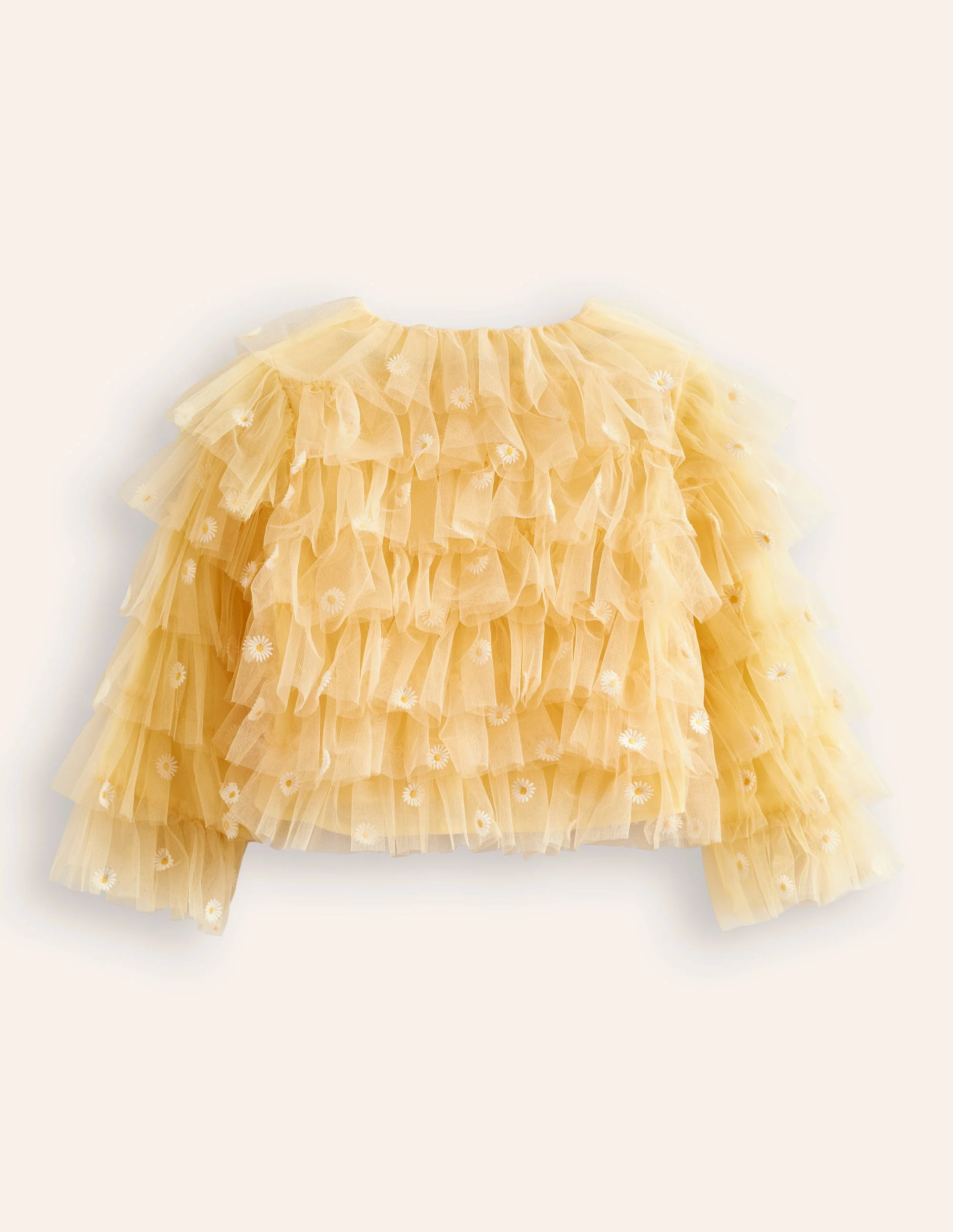 Stufenjacke aus Tüll-Frühlingsgelb Gänseblümchen - Image 2