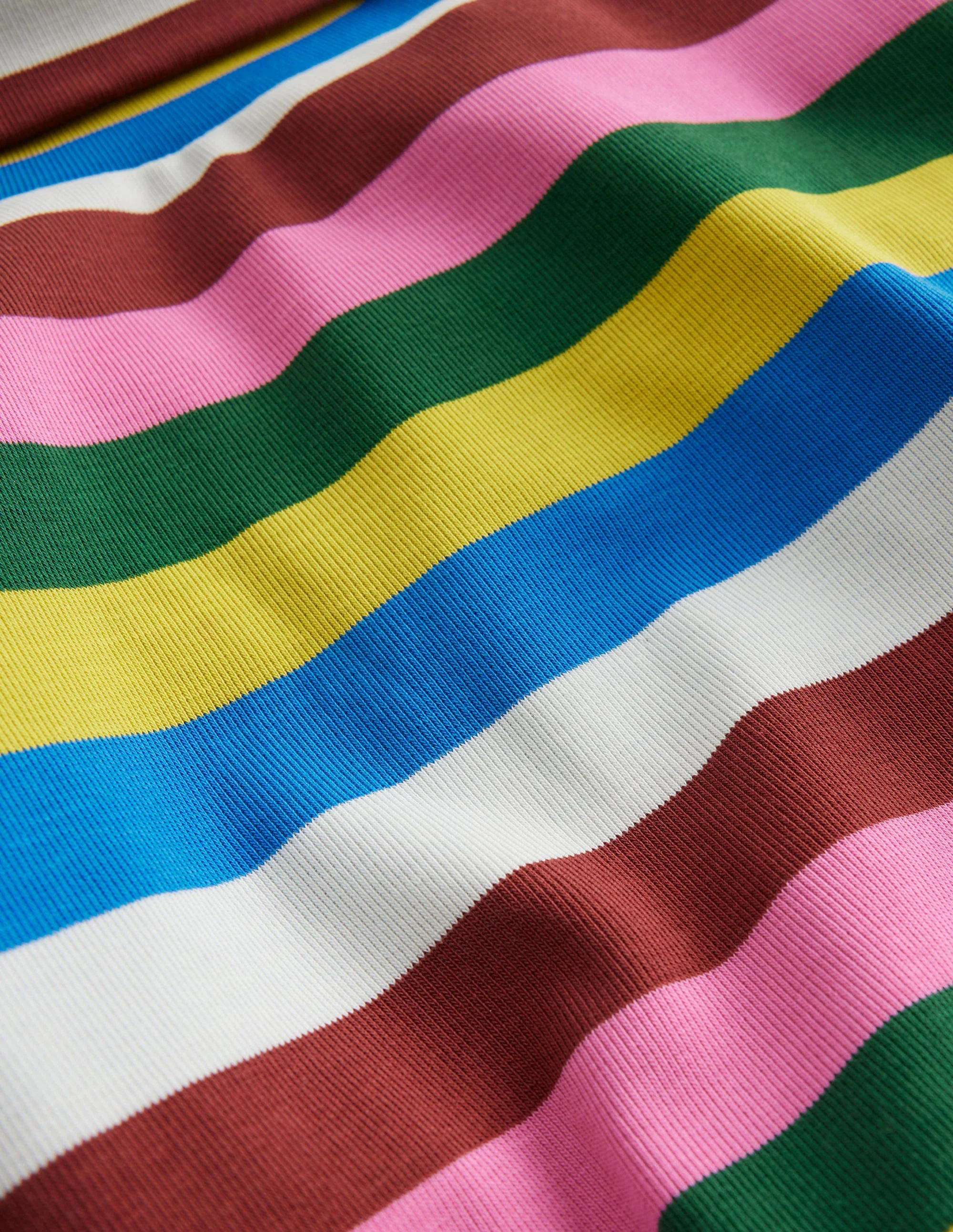Superweiches Oberteil mit Rollkragen-Bunt Gestreift - Image 3