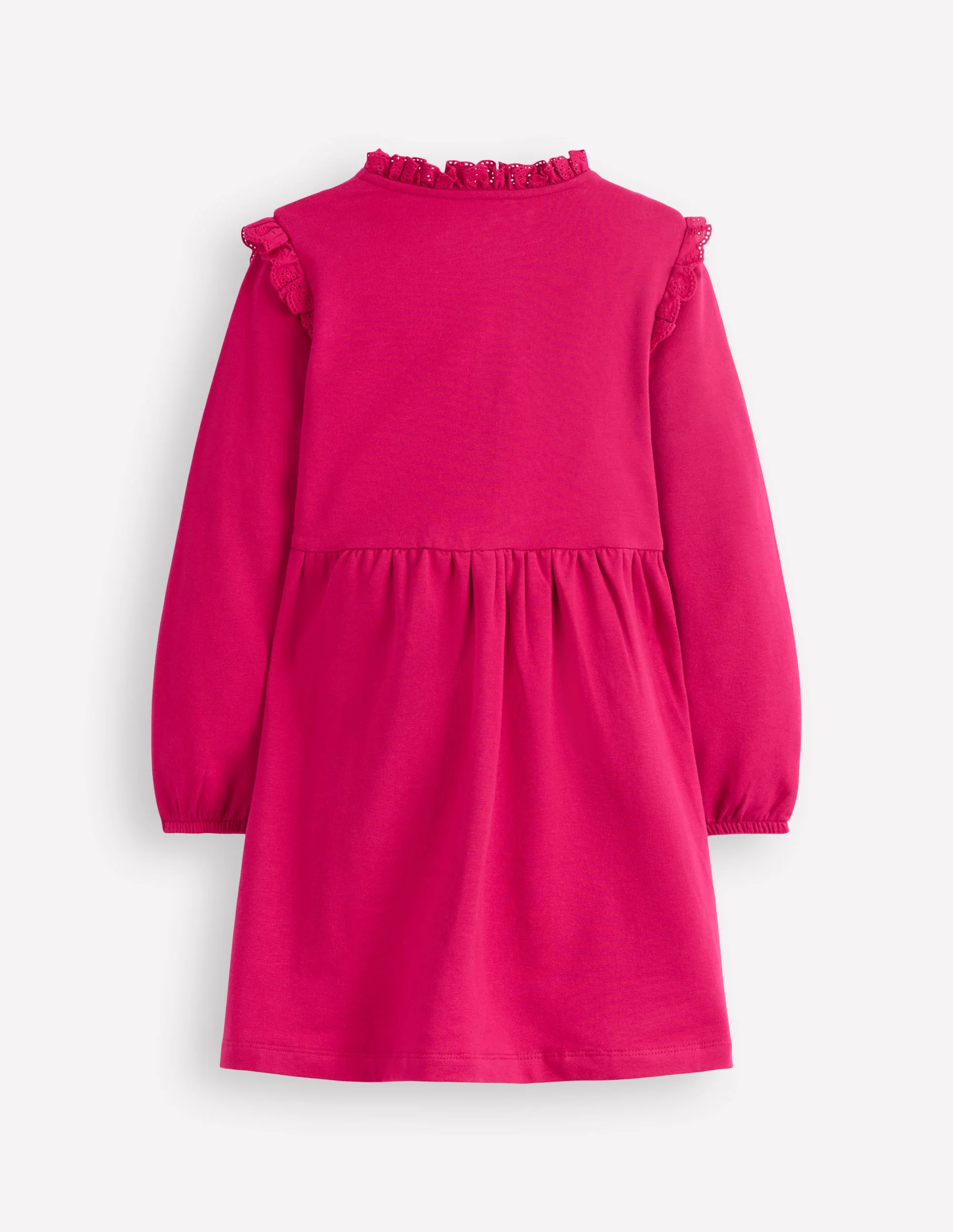 Sweatkleid mit Spitzenbesatz-Kirschkonfitüre - Image 2