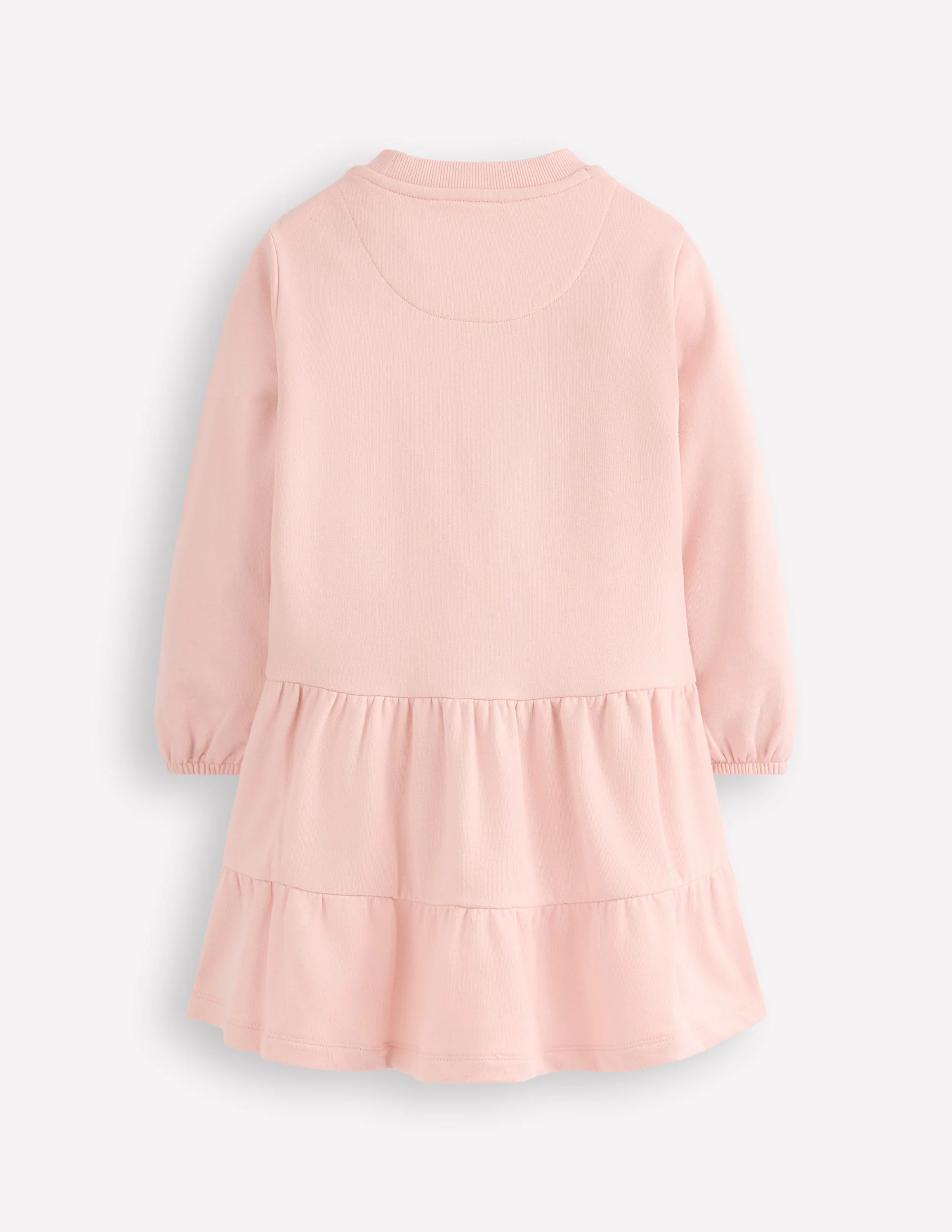 Sweatkleid mit tiefer Taille-Kreiderosa Applikationen - Image 2