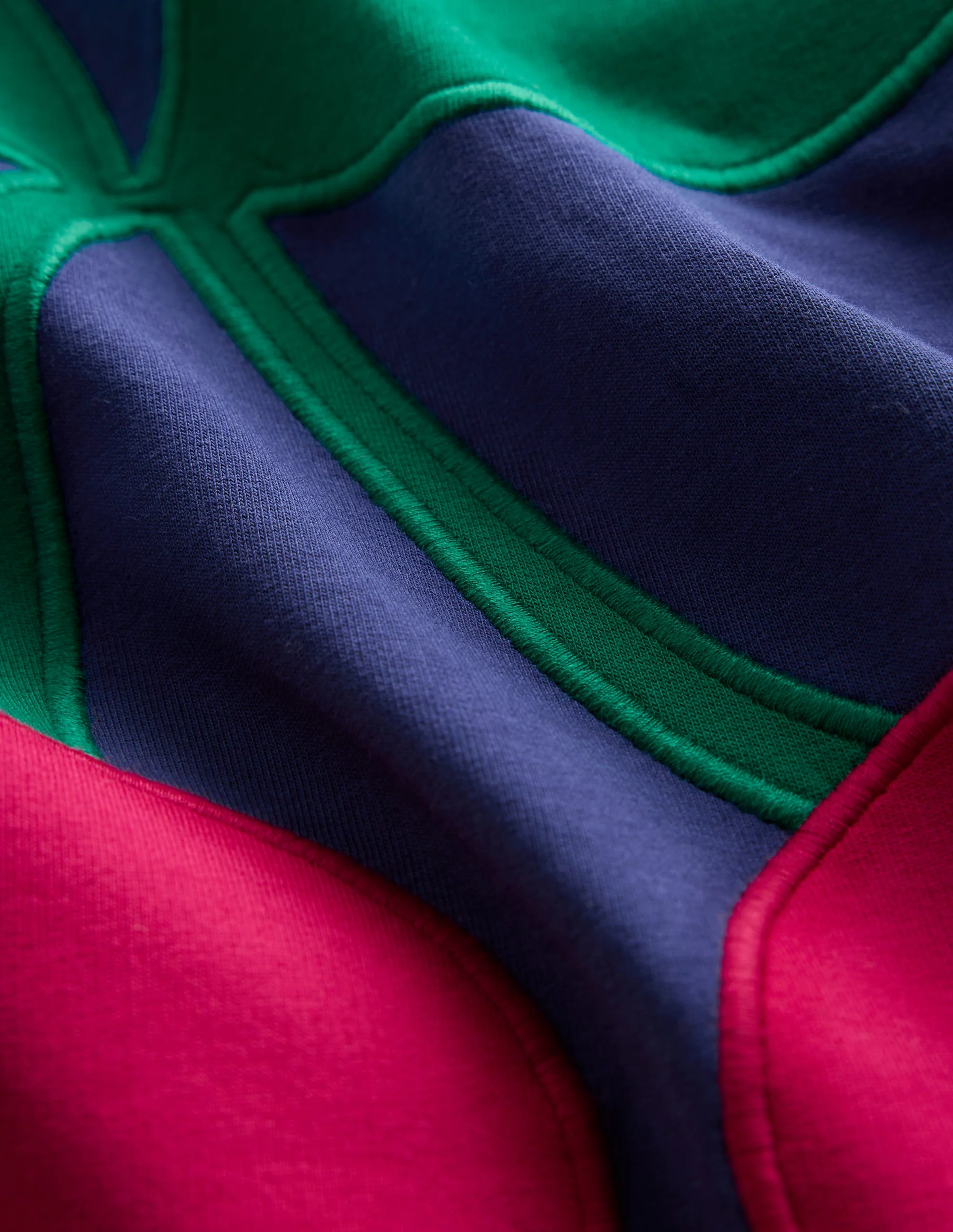 Sweatshirt-Kleid mit Logo-Segelblau, Kirsche - Image 3