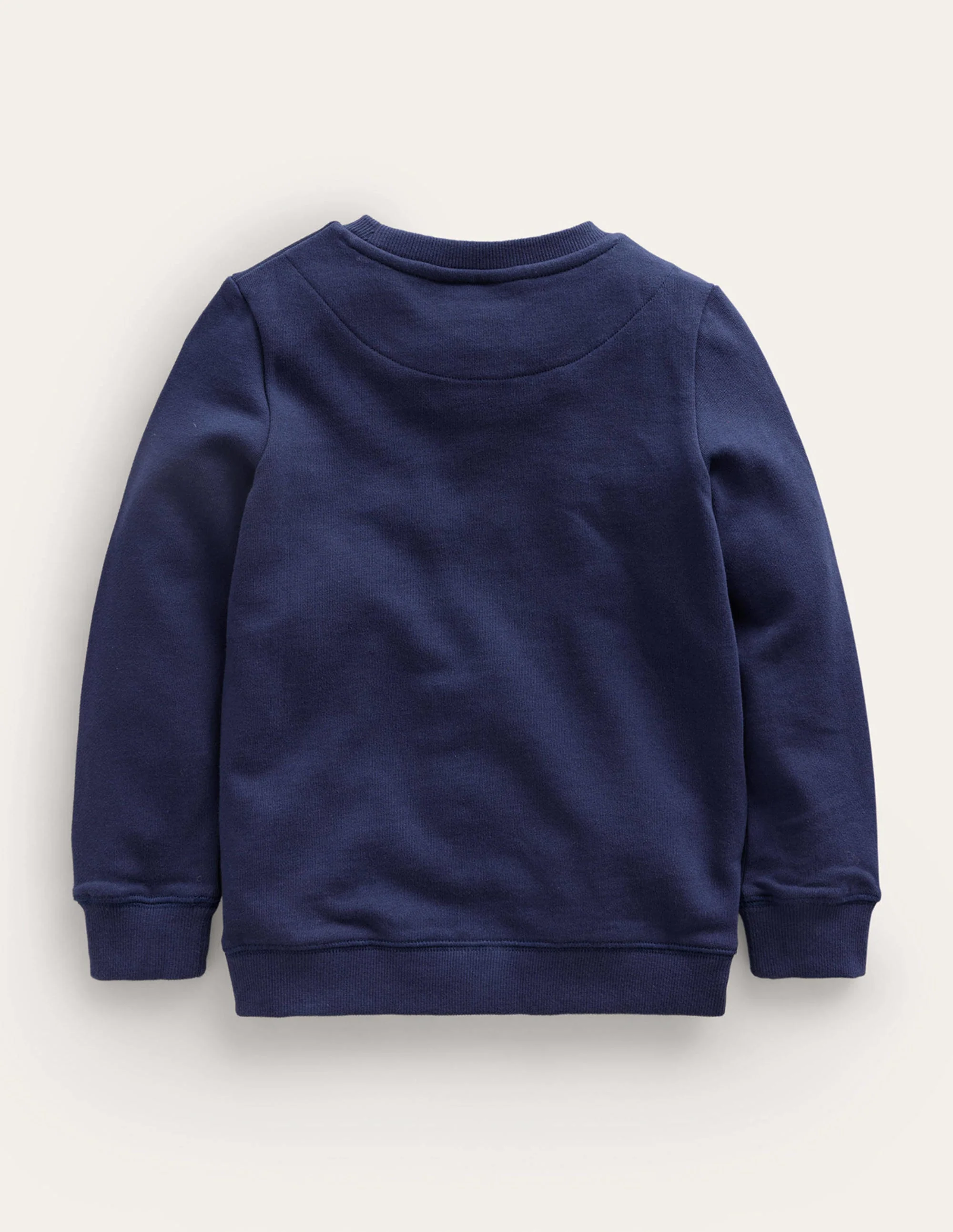 Sweatshirt mit Logo-Applikation-Schuluniform-Marineblau Drachen - Image 2
