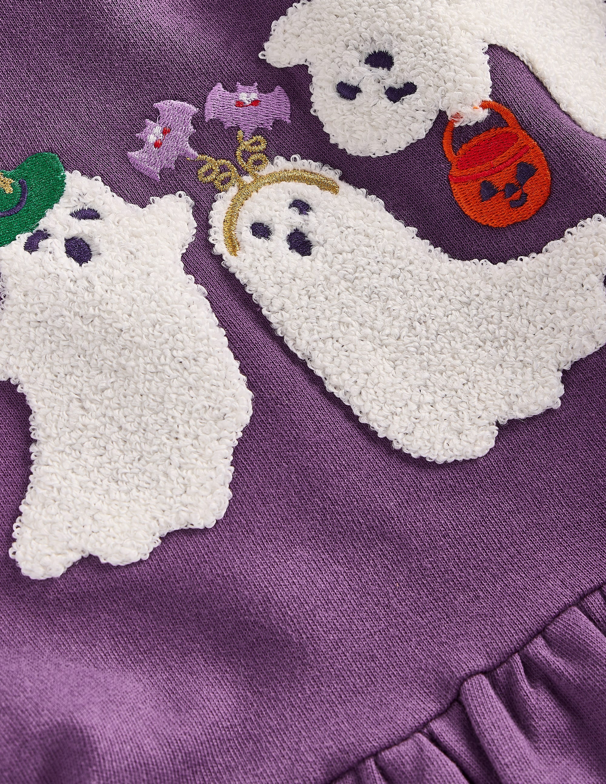Sweatshirtkleid mit Applikation-Halloween-Geister - Image 3