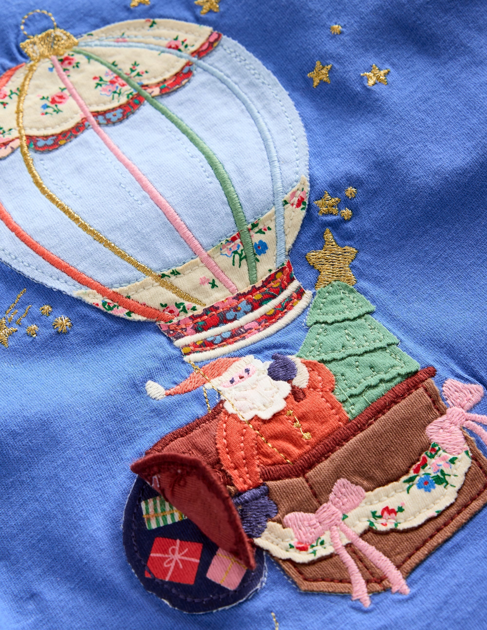 T-Shirt mit Aufklappdetail-Blauhäher Heißluftballon - Image 3