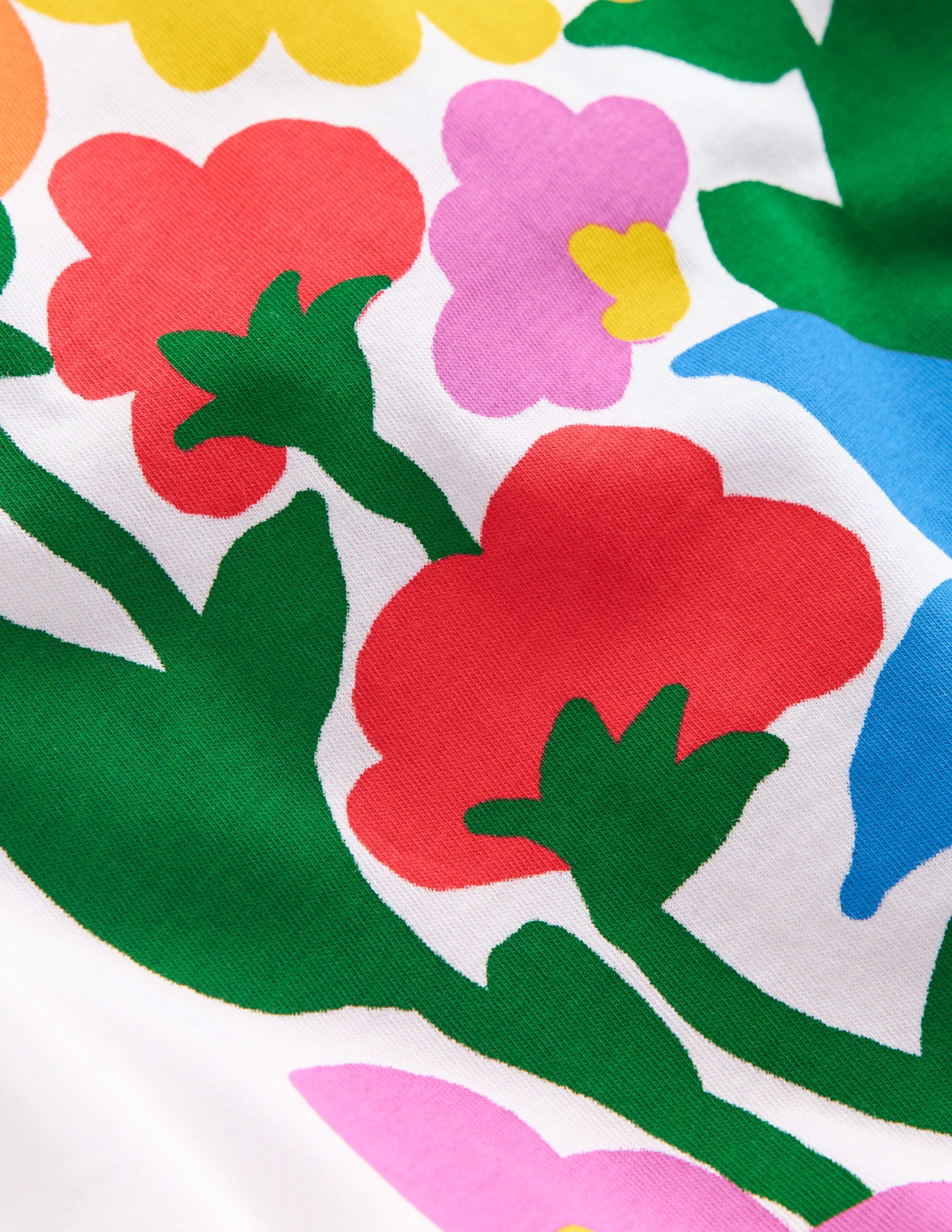T-Shirt mit Druck-Weiß Blumen - Image 3