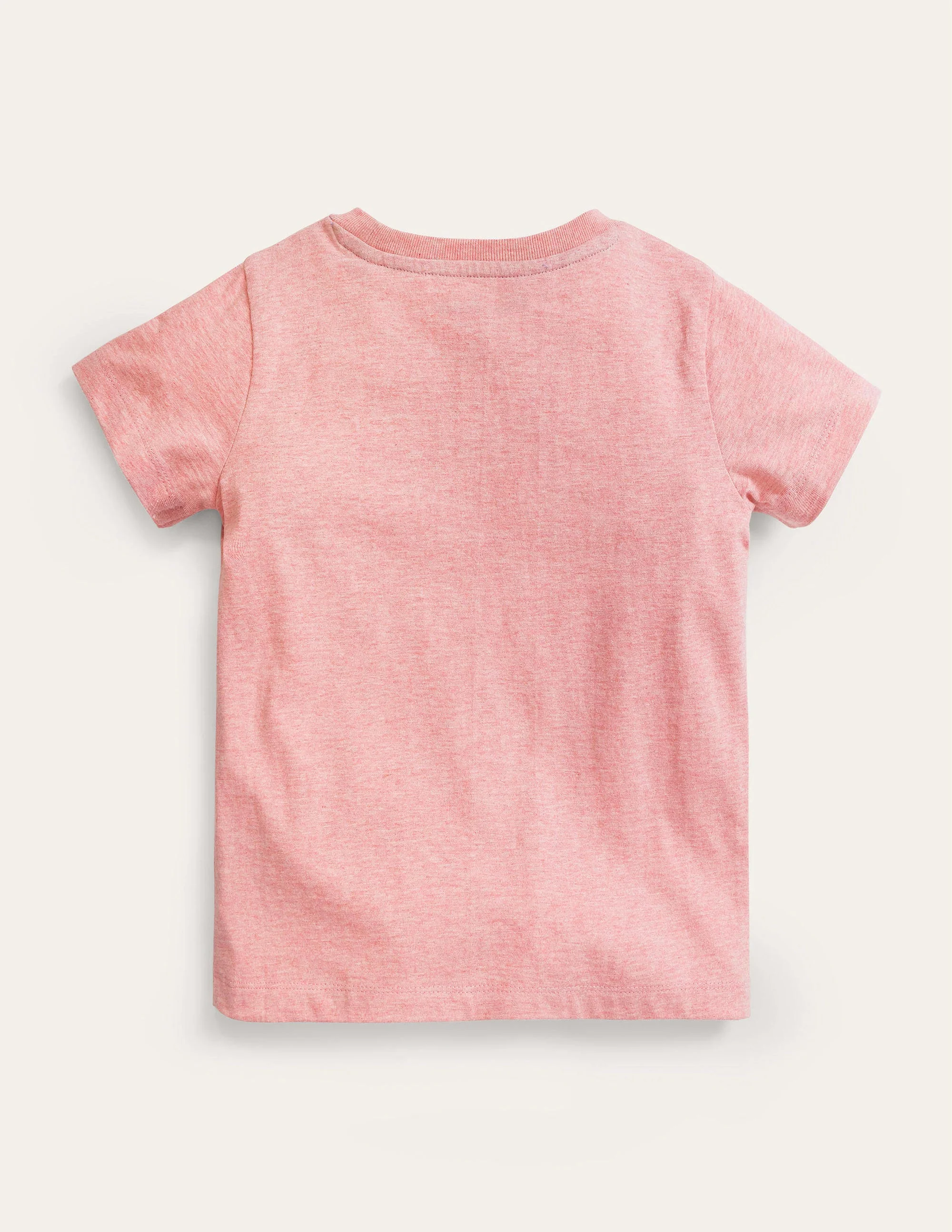 T-Shirt mit Eingrifftasche-Pfirsichrosa, Katze - Image 2