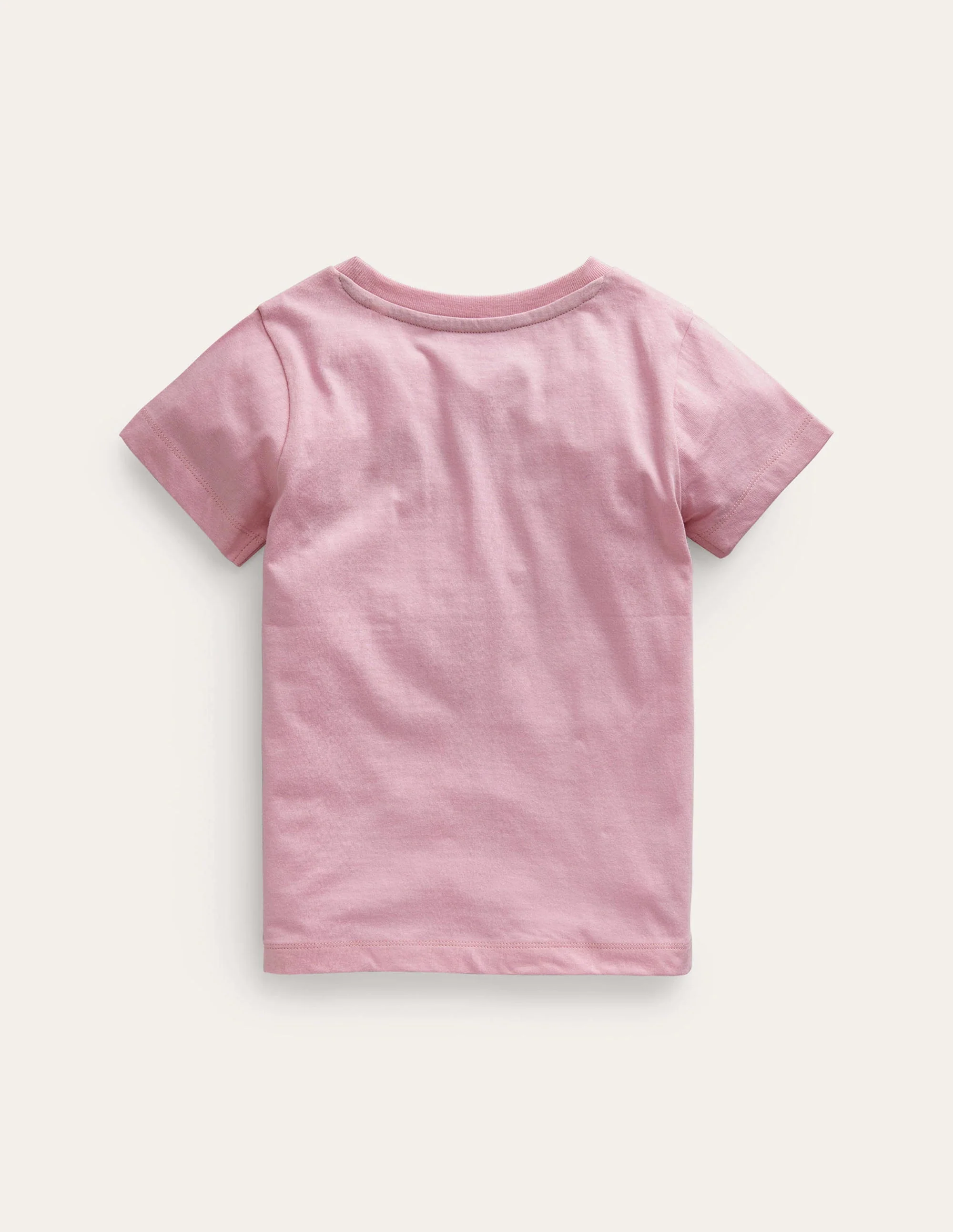 T-Shirt mit Eingrifftasche-Zuckererbse Rosa - Image 2
