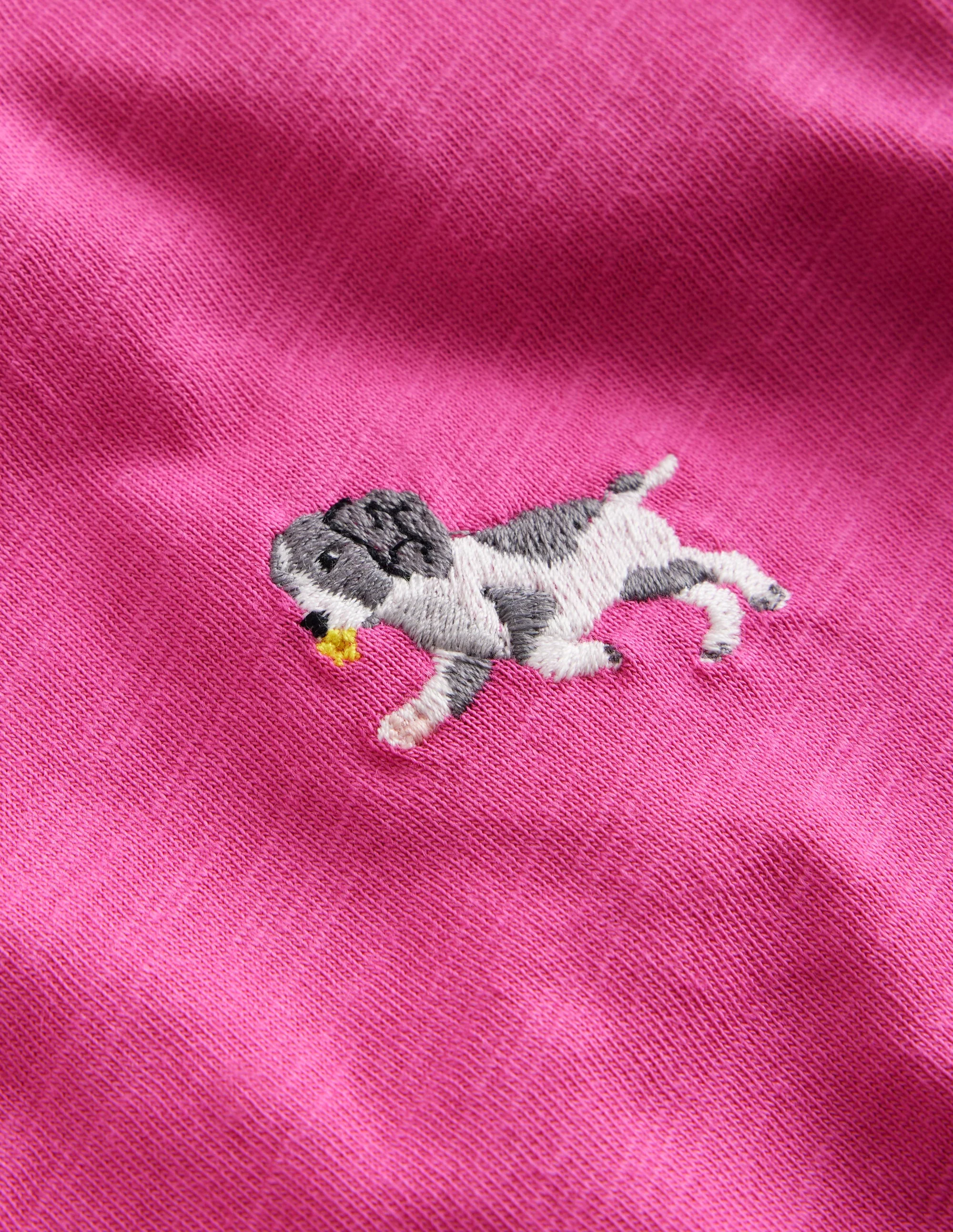 T-Shirt mit gesticktem Logo-Erdbeereis Hund - Image 3