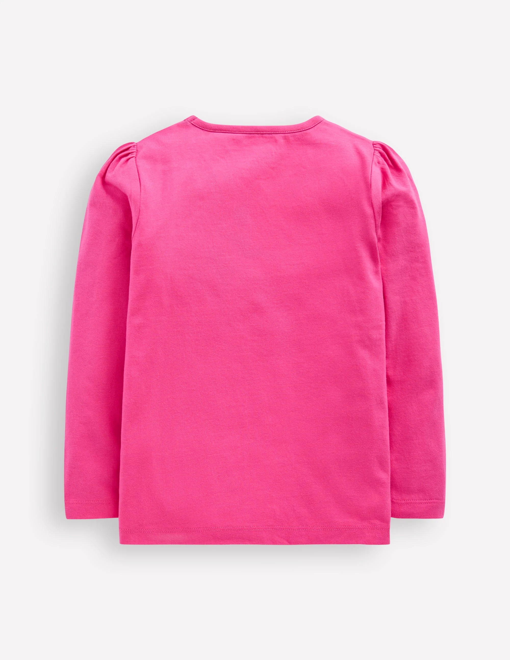 T-Shirt mit Puffärmeln und Applikation-Rosa Mond-Neujahr Schlange - Image 2