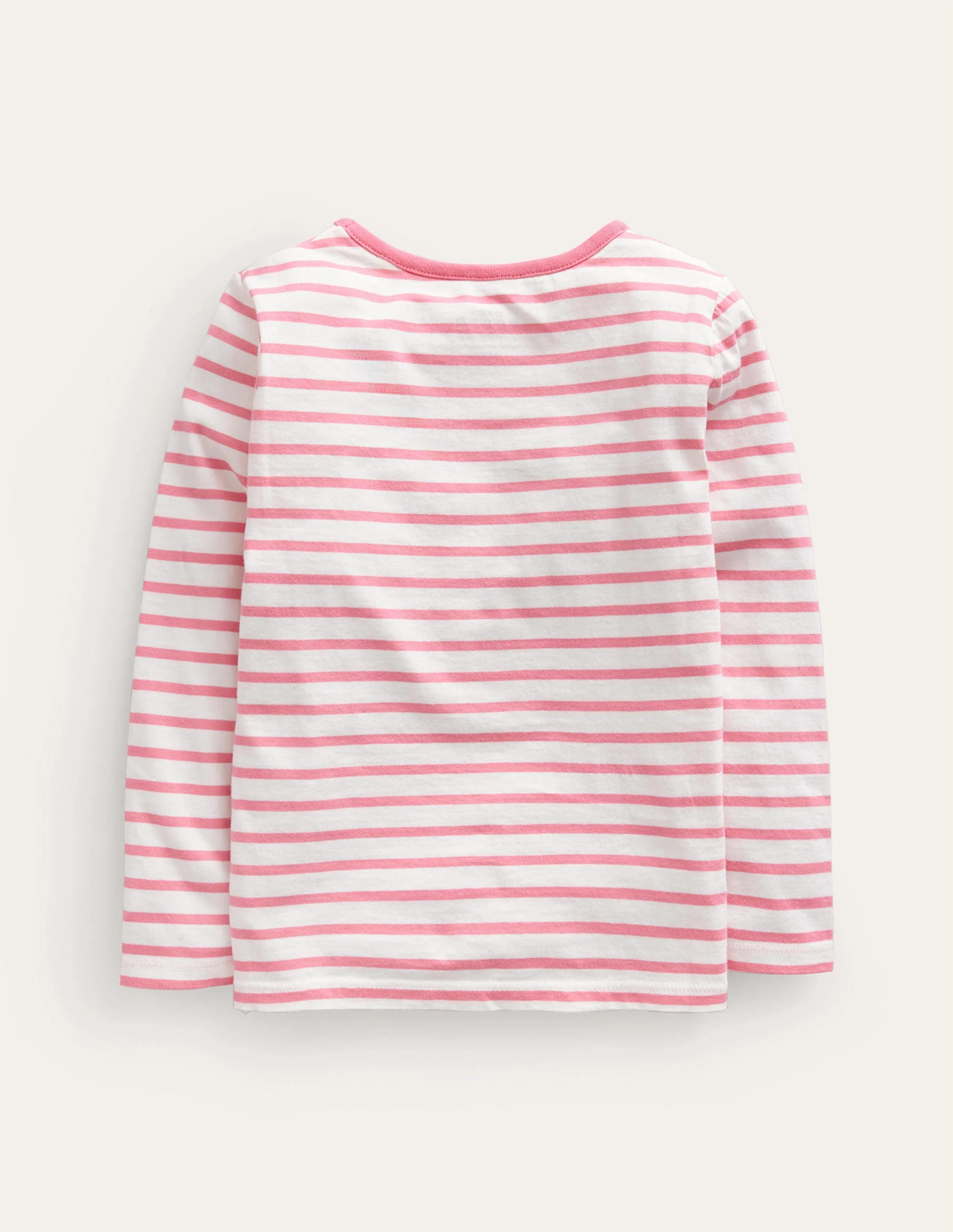 T-Shirt mit Puffärmeln und Applikation-Rosa/Naturweiß Hunde - Image 2