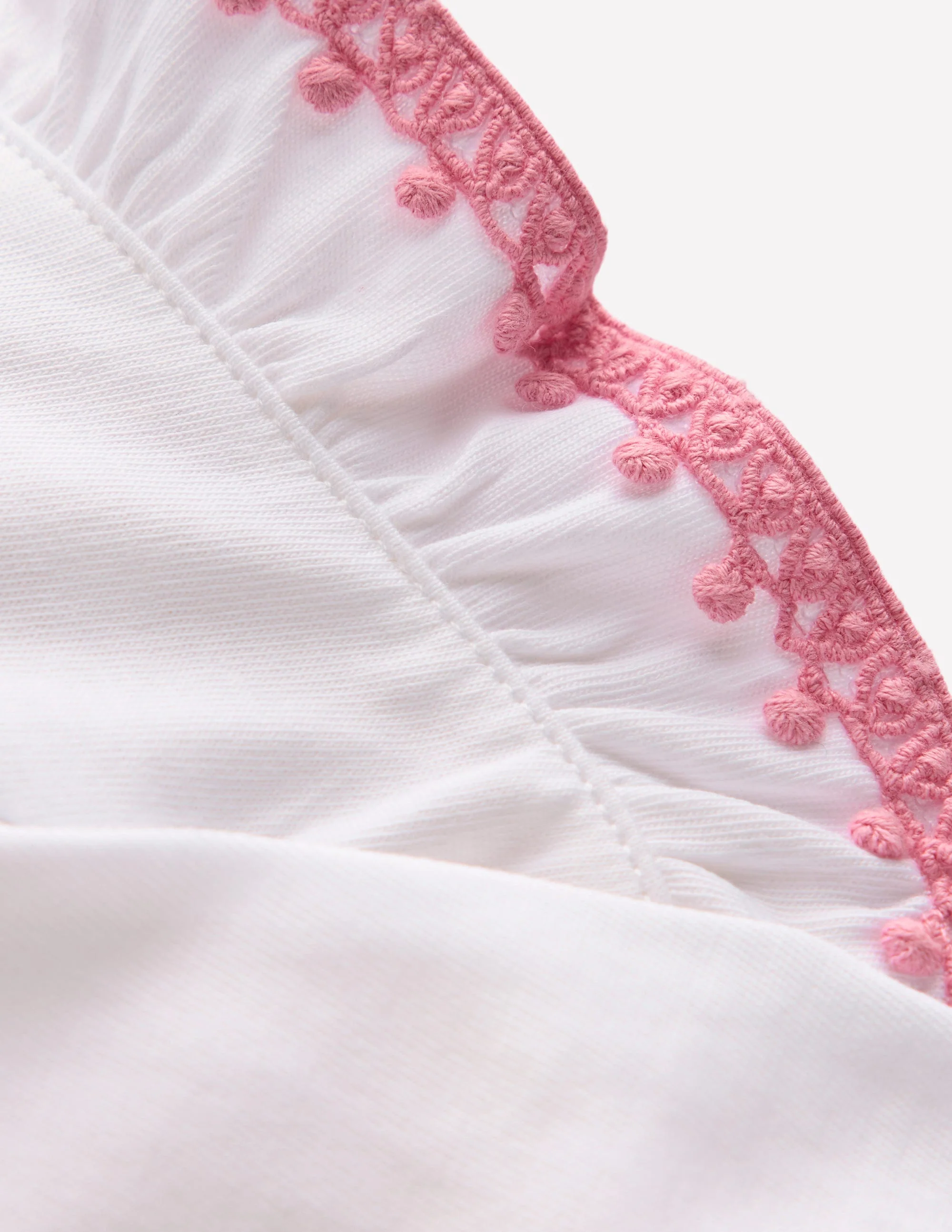 T-Shirt mit Rüschenärmeln-Naturweiß - Image 3