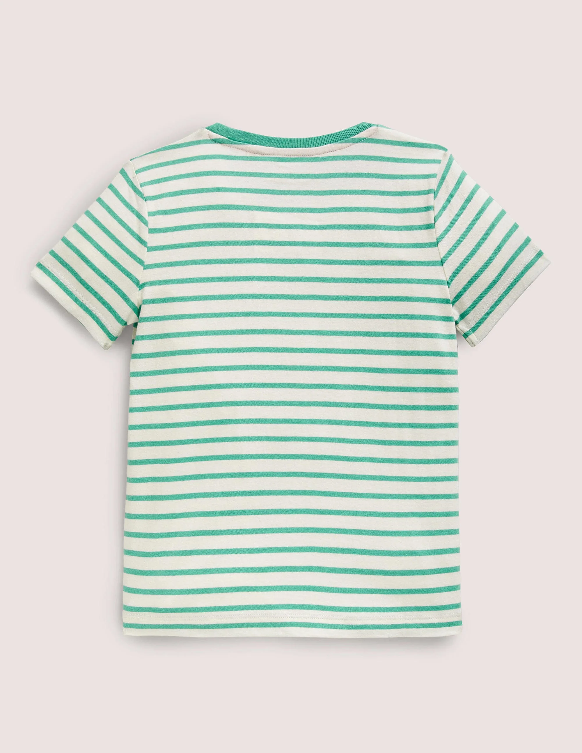 T-Shirt mit Sister-Schriftzug-Spargelgrün/Naturweiß - Image 2