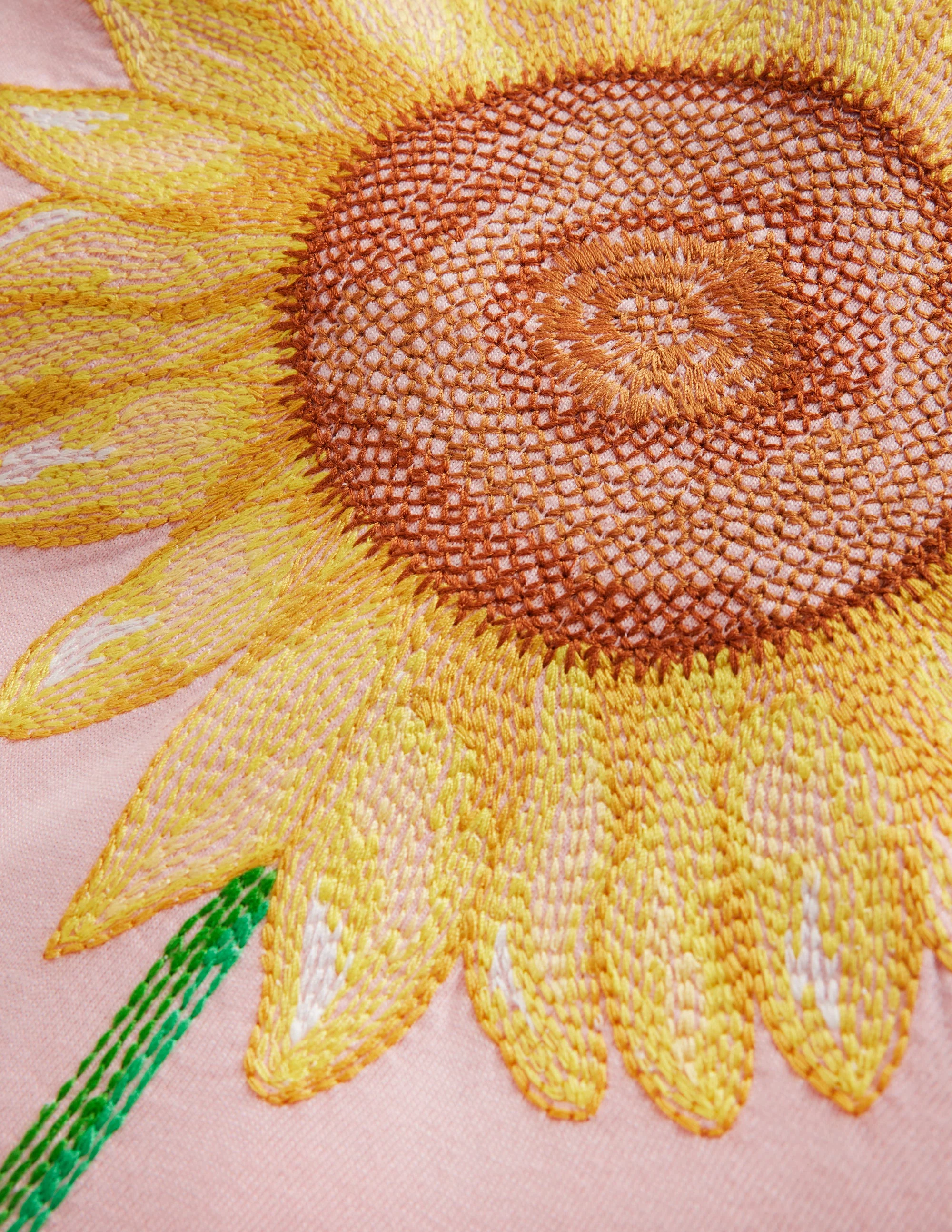 T-Shirt mit Superstitch-Logo-Ballettrosa Sonnenblume - Image 3