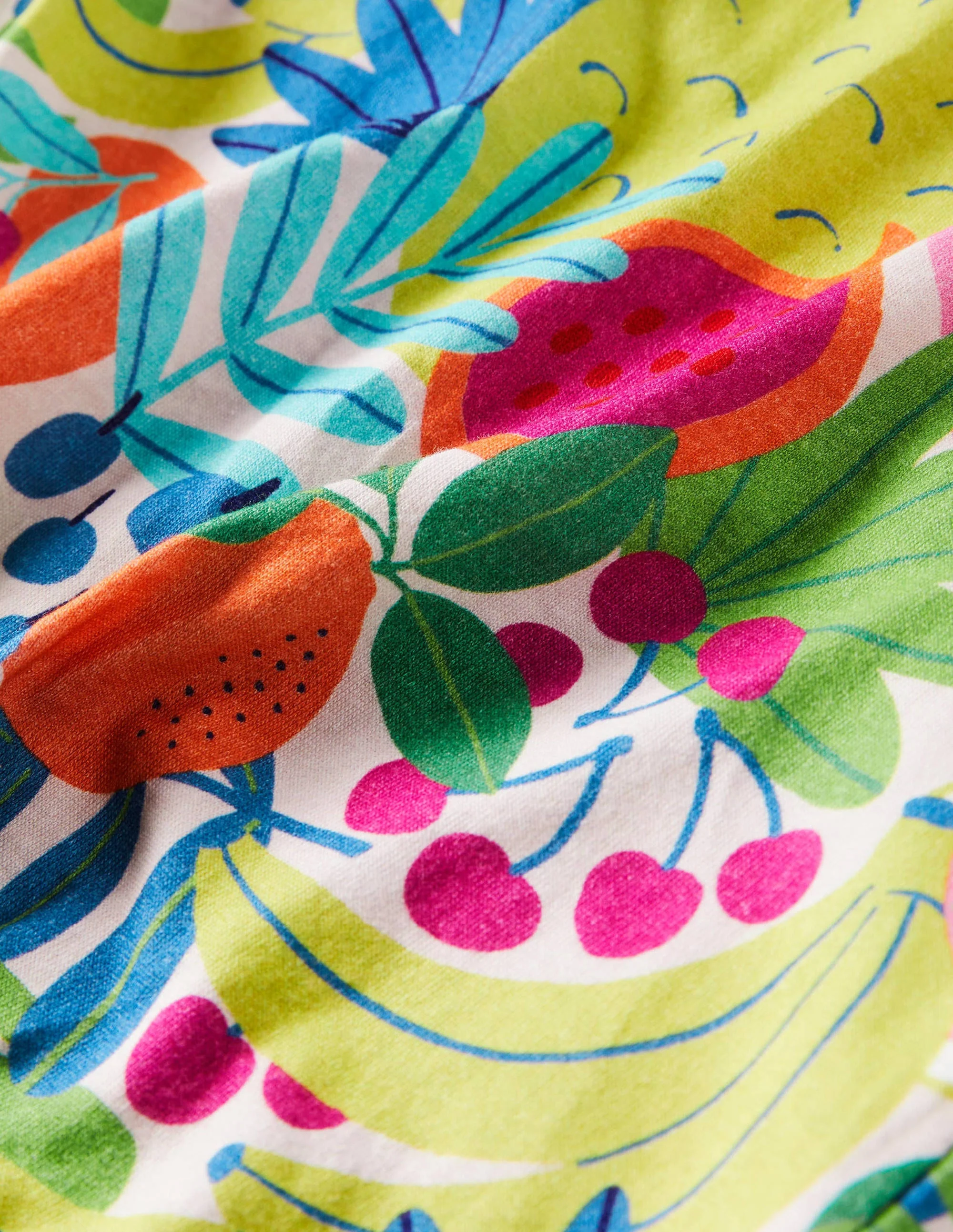 T-Shirt zum Binden-Bunt, Tropische Früchte - Image 3