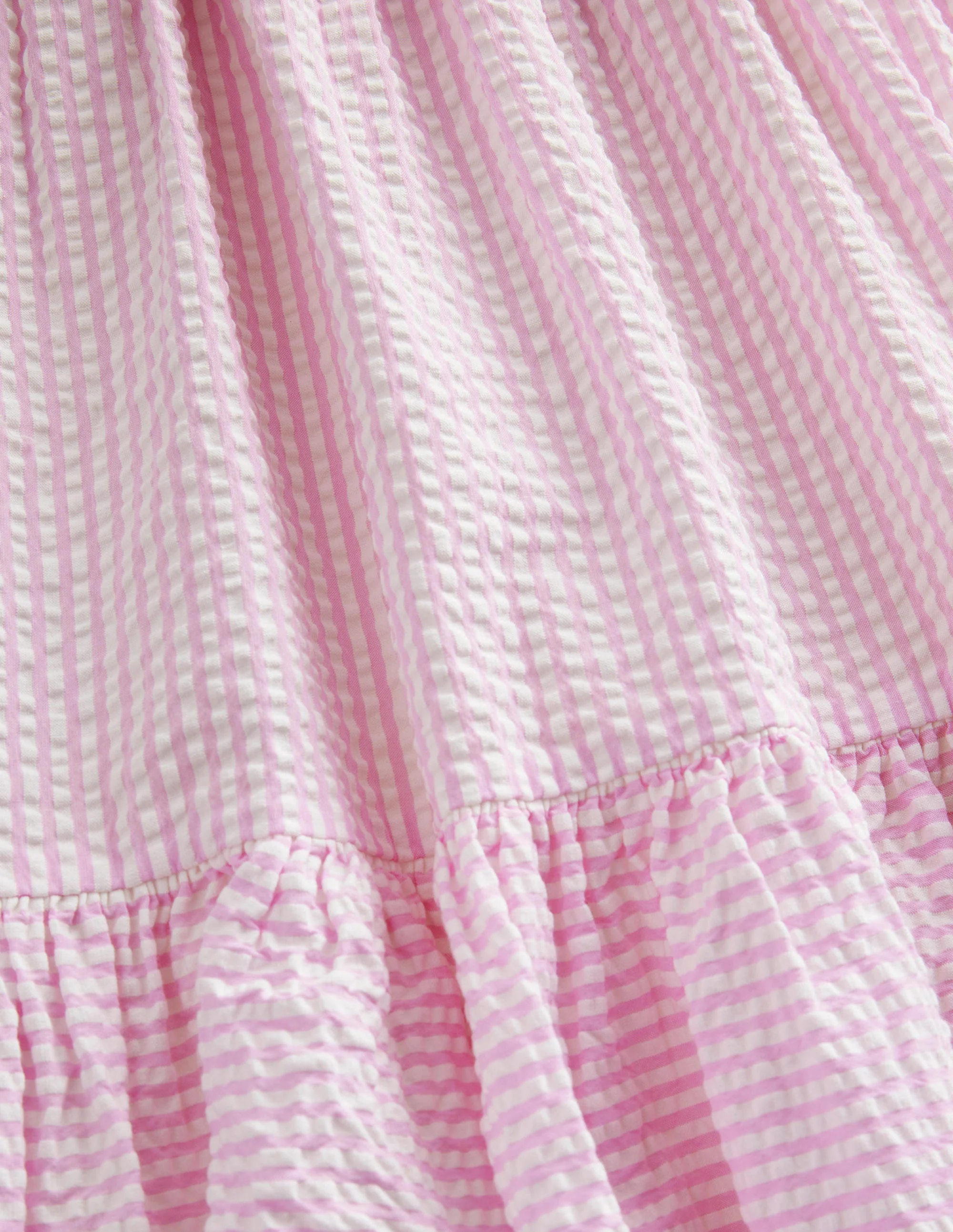 Tailliertes und ausgestelltes Kleid-Fliederrosa/Naturweiß - Image 3
