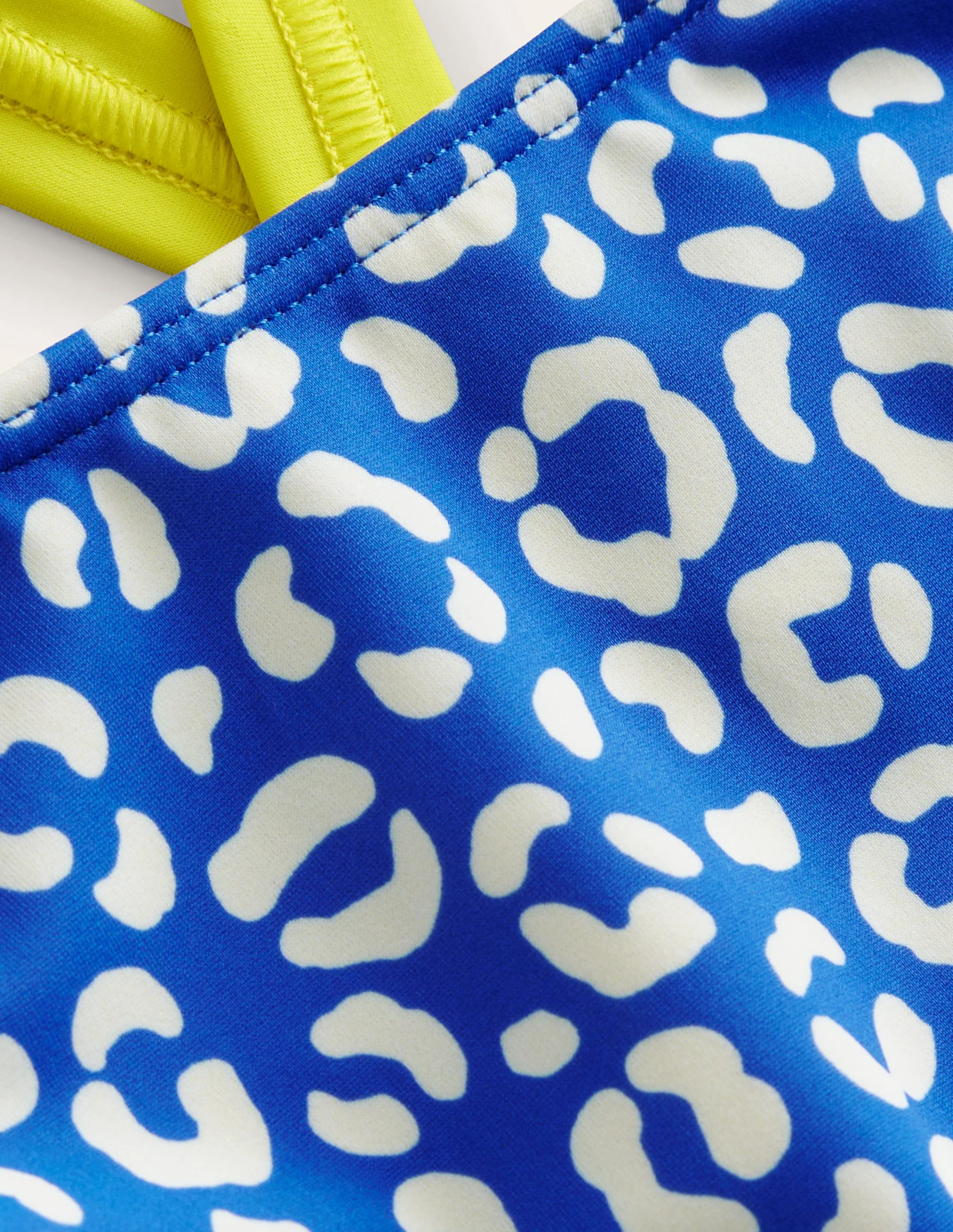 Tankini-Oberteil mit gekreuzten Rückenträgern-Blau Leopard - Image 3
